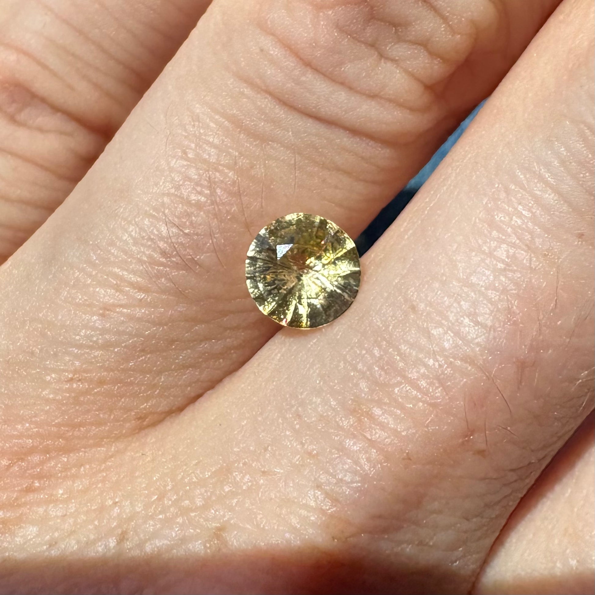 Bespoke 0.95ct Round Yellow Sapphire