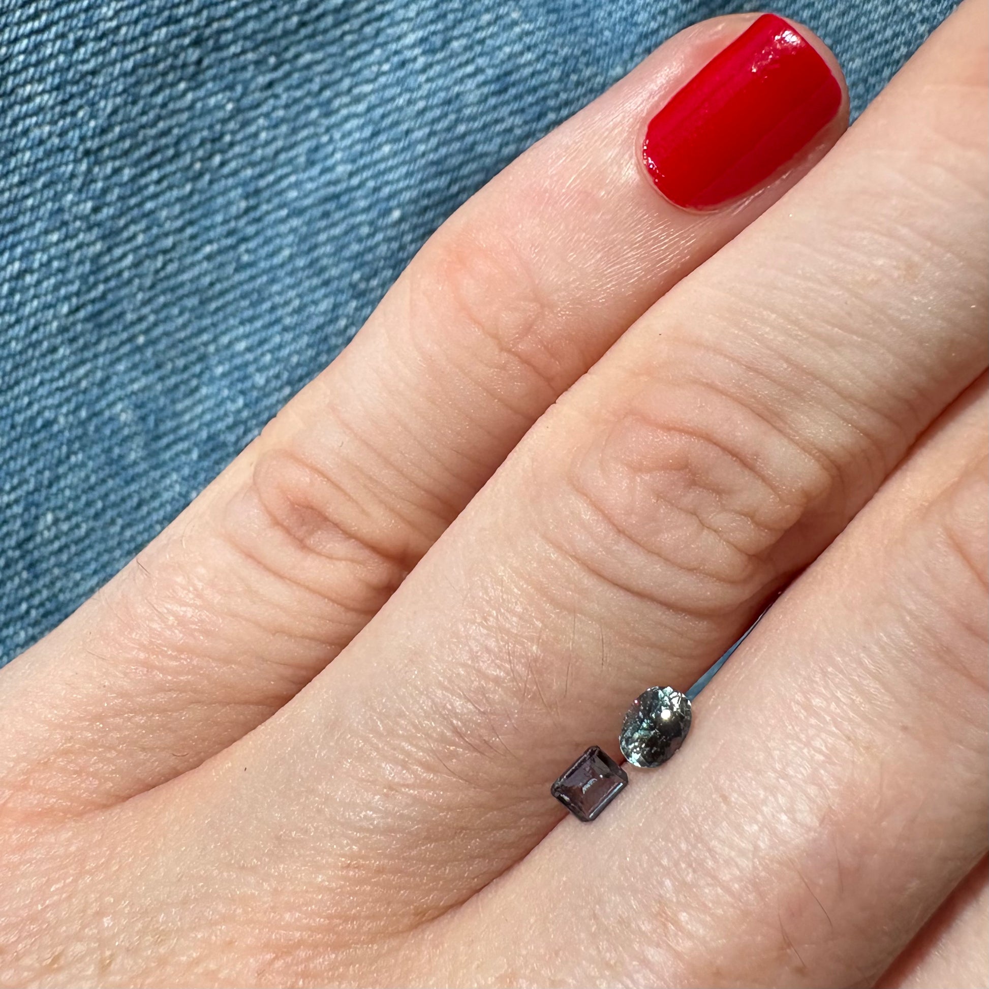 Bespoke 0.48tcw Alexandrite Pair