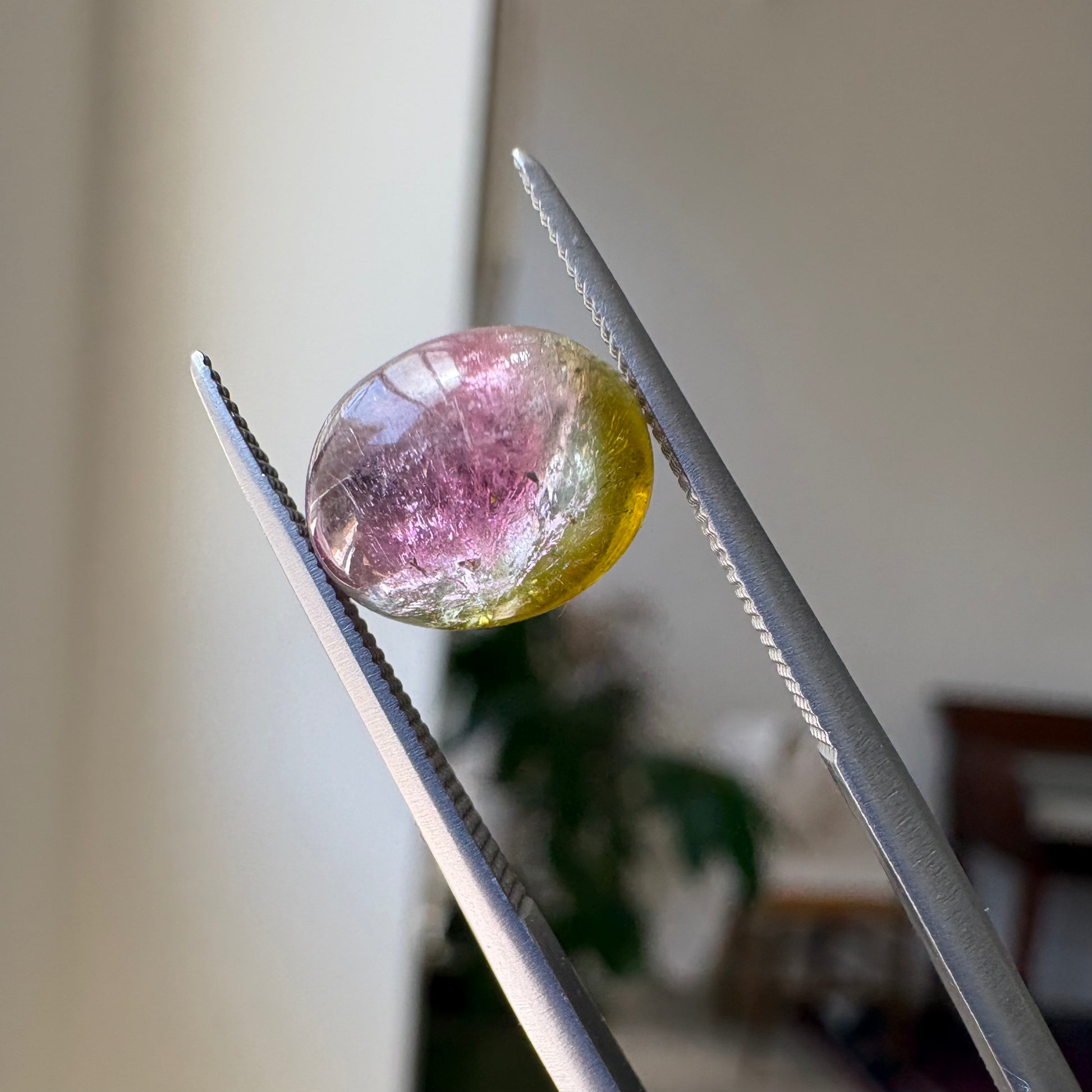 Bespoke 3.54ct Watermelon Tourmaline Cabochon