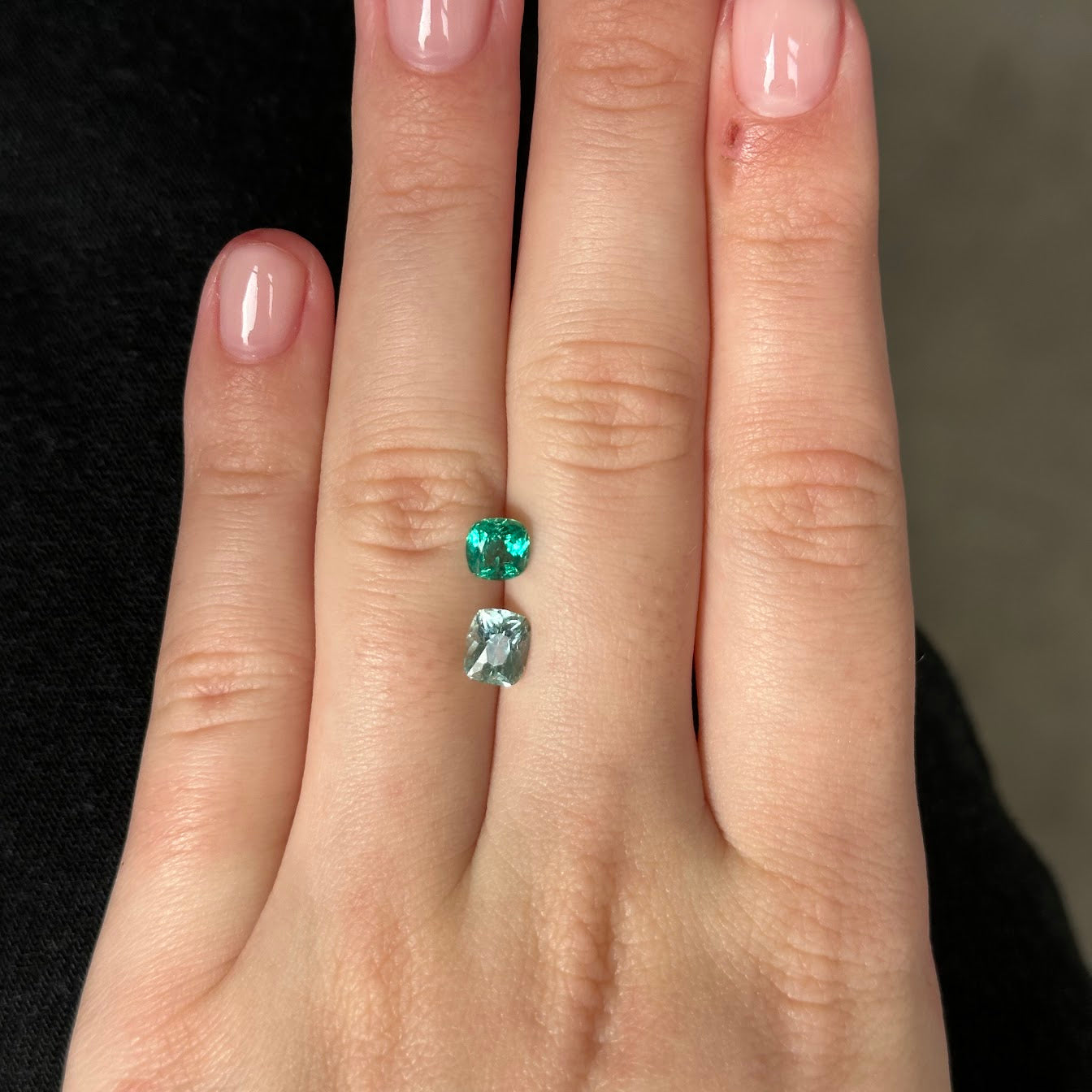 Bespoke Toi et Moi Muzo Emerald & Beryl