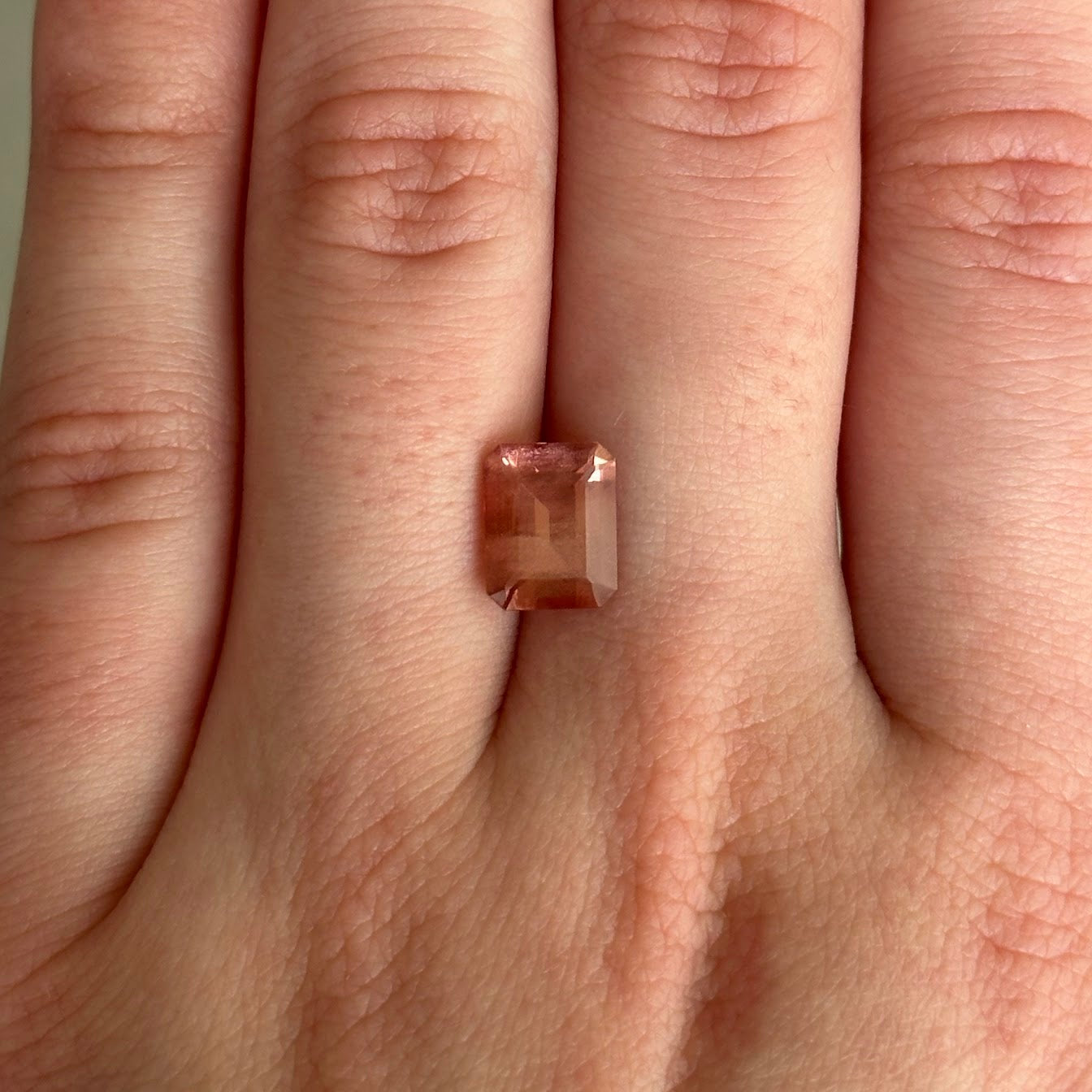 Bespoke 2.20ct Oregon Sunstone Emerald Cut