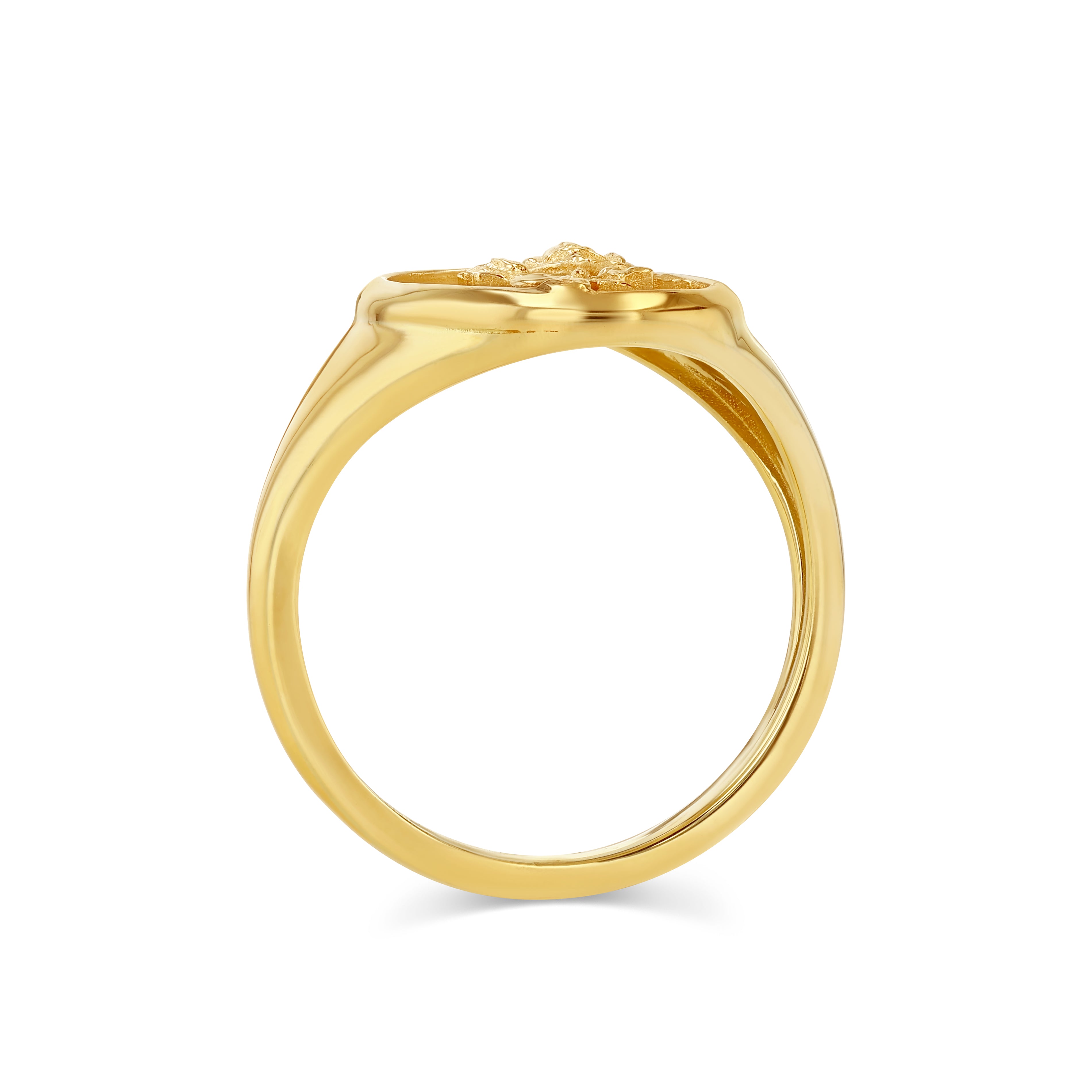 JUNE BIRTH FLOWER SIGNET RING