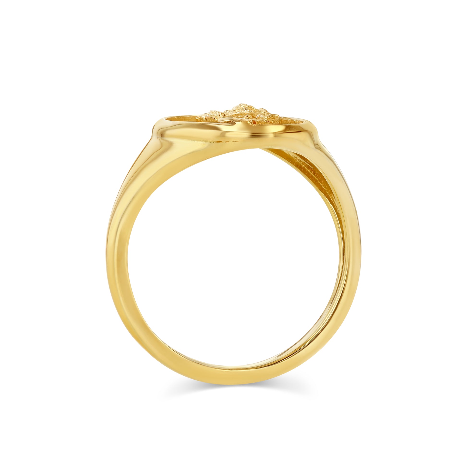 June Birth Flower Signet Ring