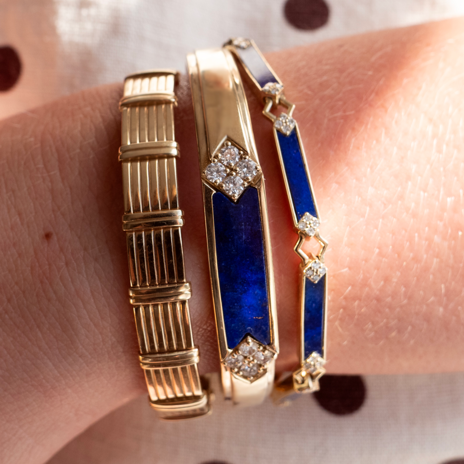 Starling x Meredith Peck Blueprint Lapis Cuff