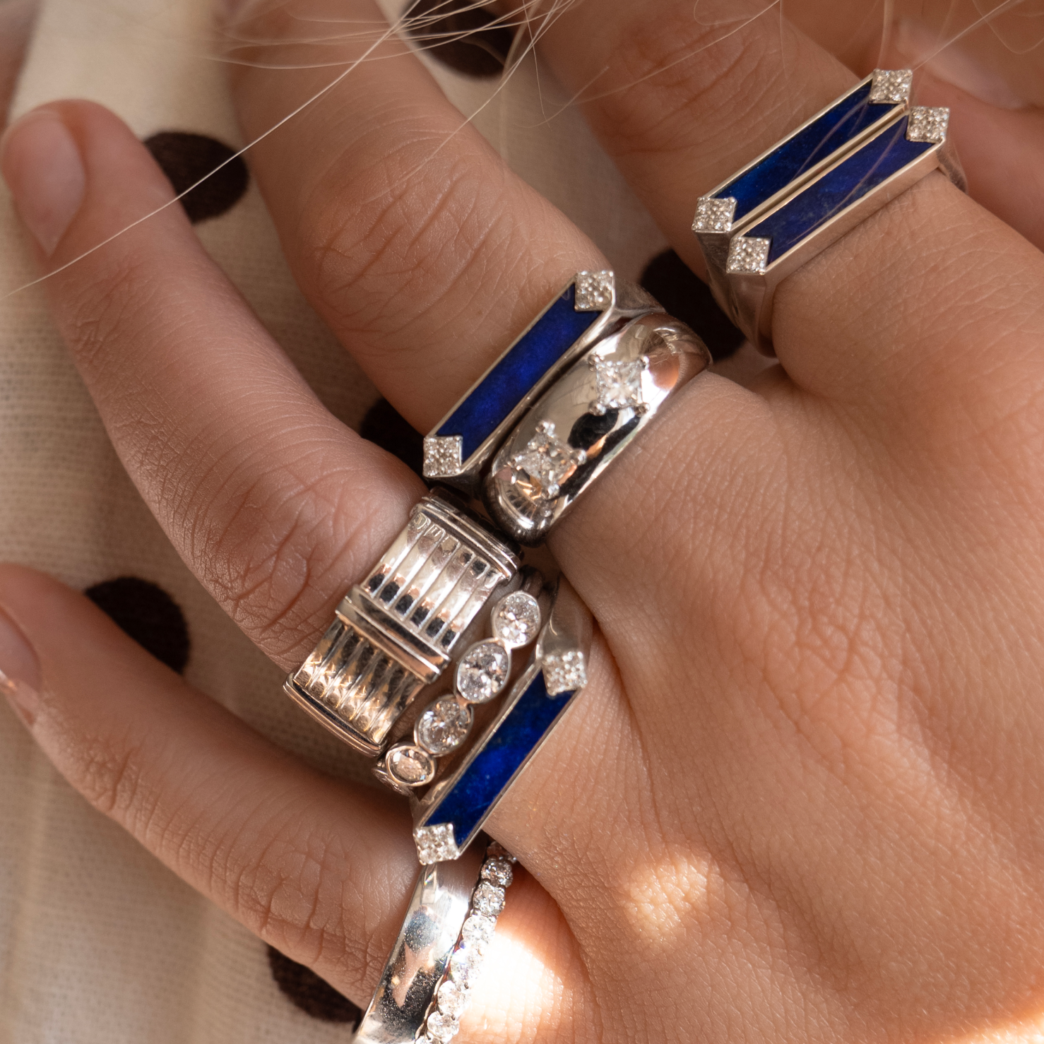 Starling x Meredith Peck Blueprint Lapis Ring