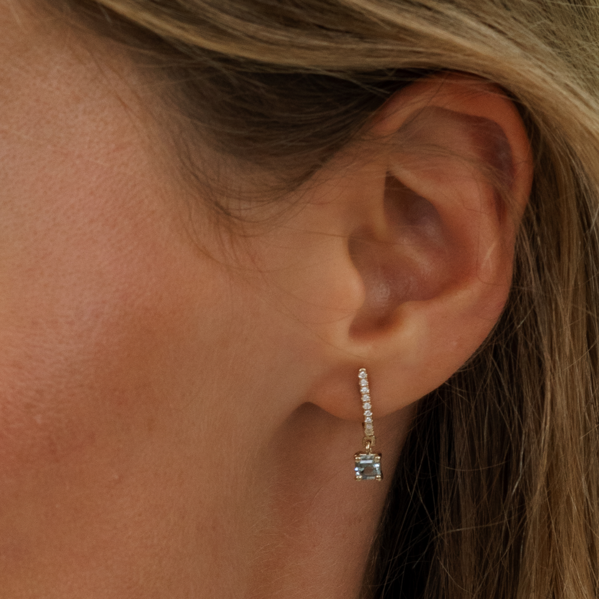 Montana Sapphire Diamond Drop Earrings
