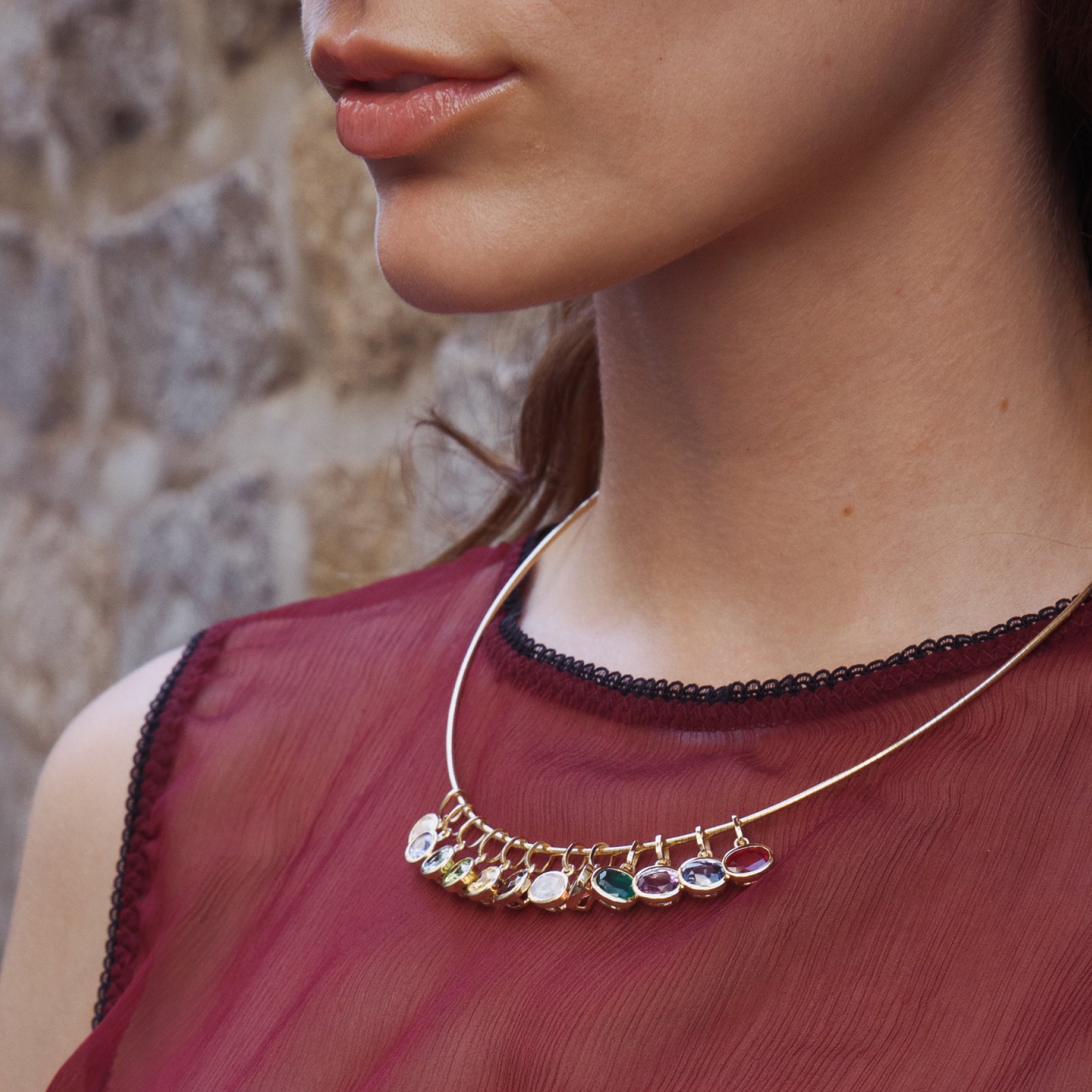 PINK TOURMALINE OVAL BIRTHSTONE CHARM