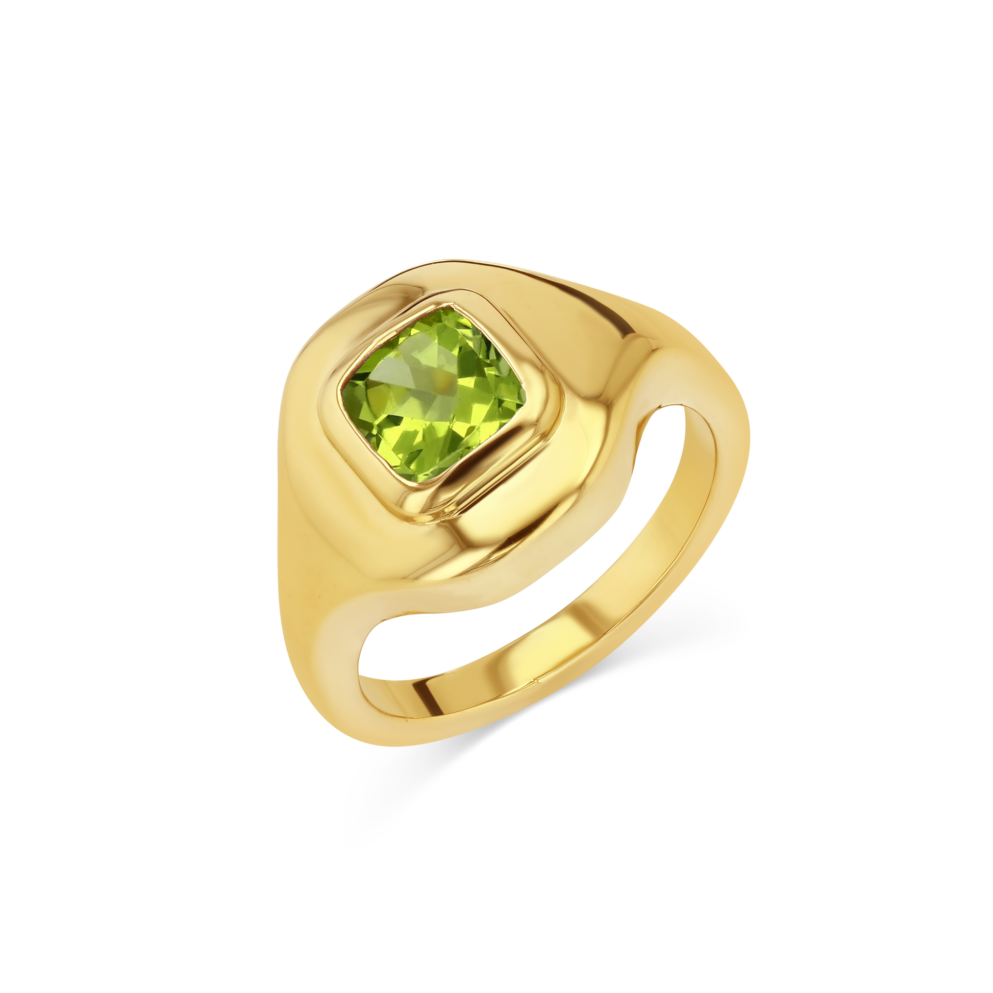 Peridot Ripple Ring