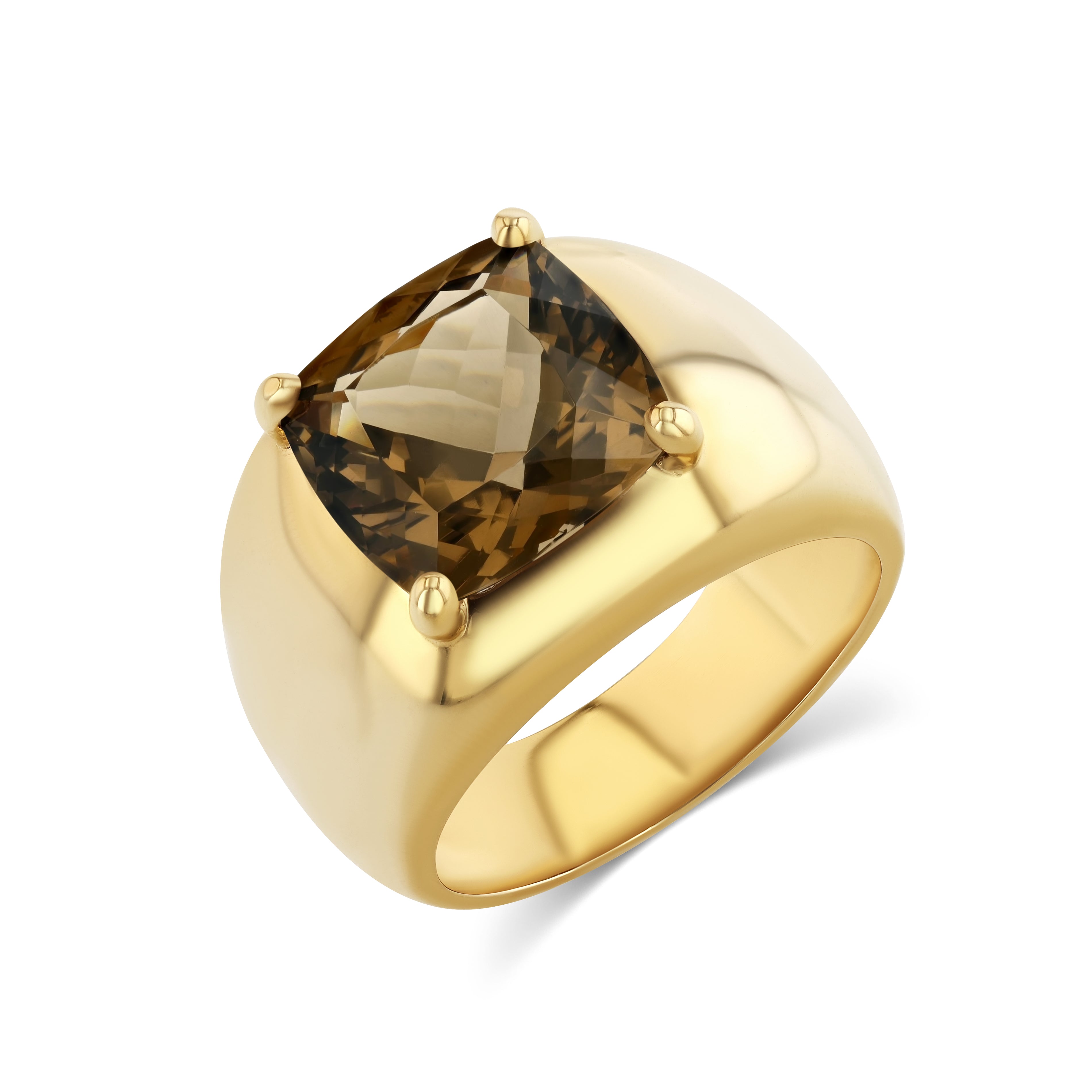 5.50CT SMOKY QUARTZ JUMBO CLOUD RING