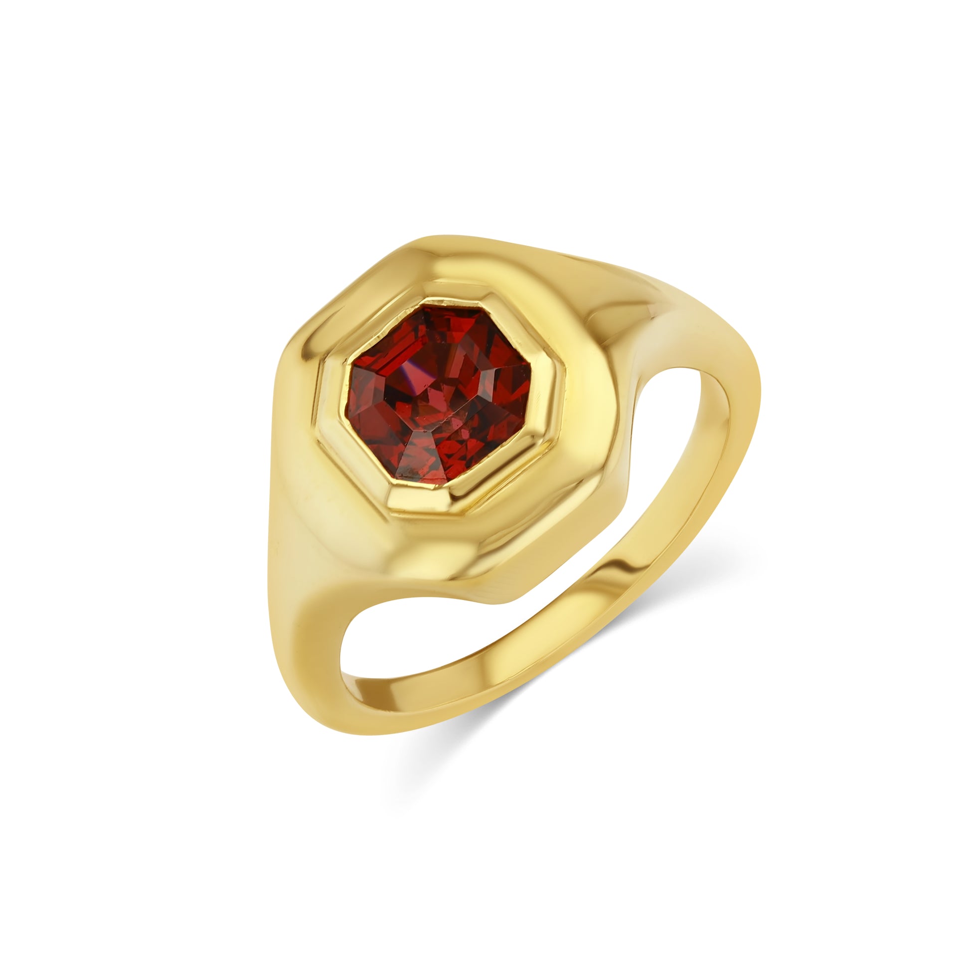 1.50ct Rhodolite Ripple Ring