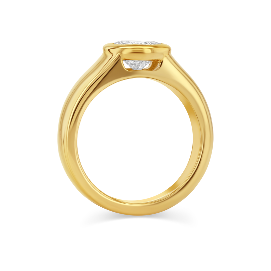 1.36ct Round Diamond Dune Ring