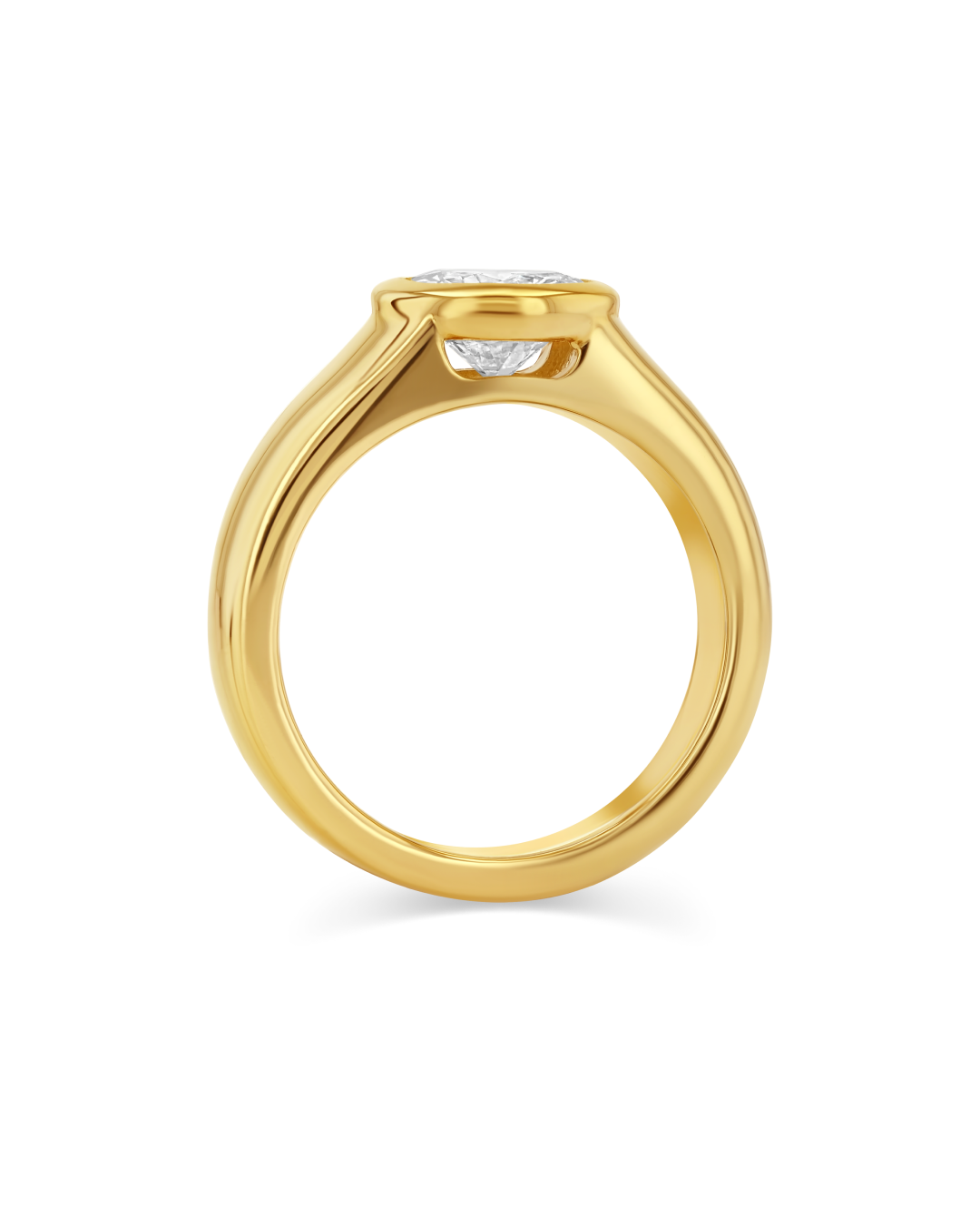 1.36ct Round Diamond Dune Ring