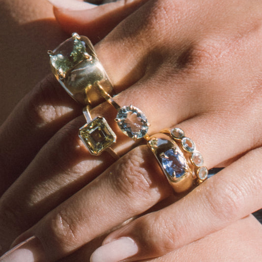 Sapphire Cloud Ring