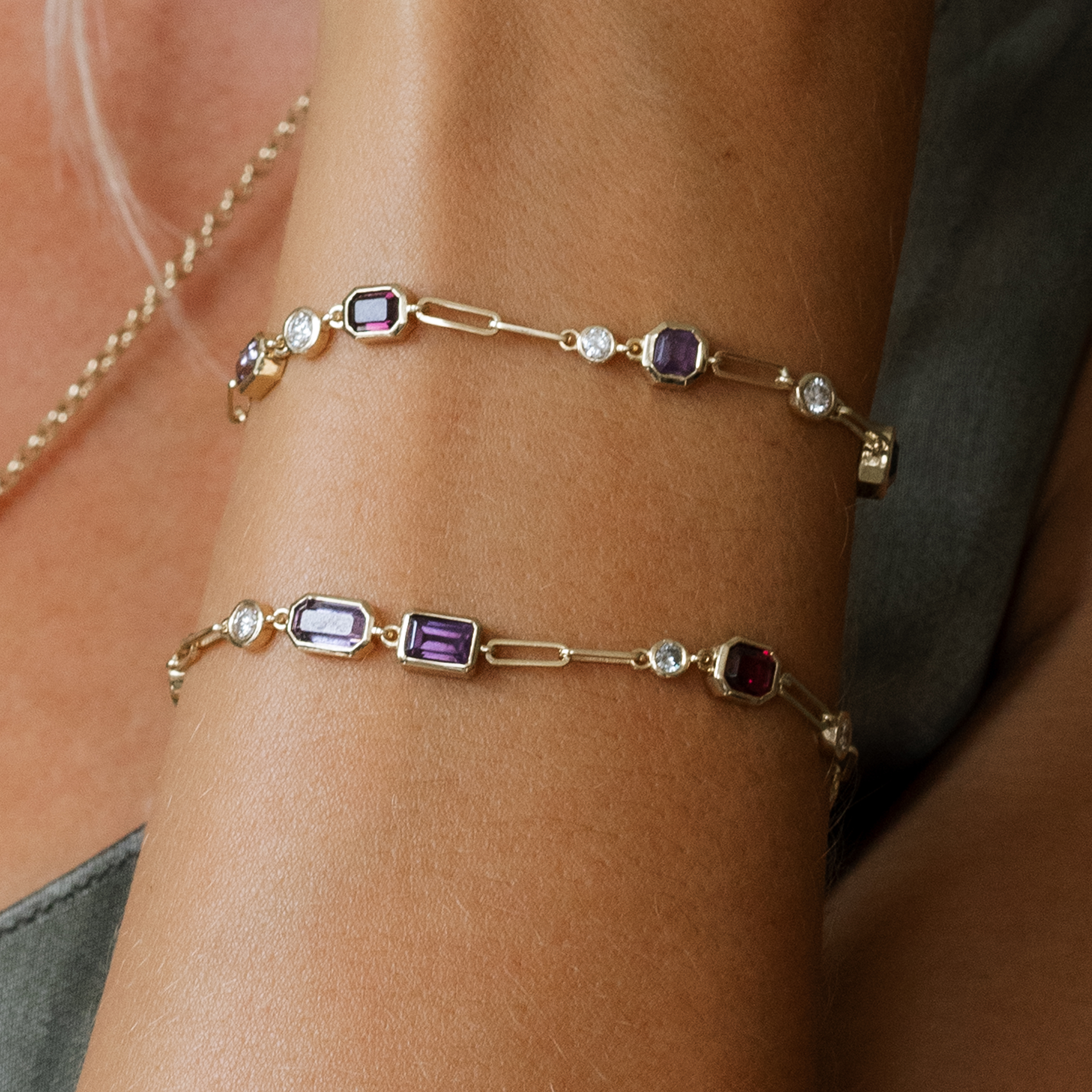 Spinel Stepping Stone 7in. Bracelet