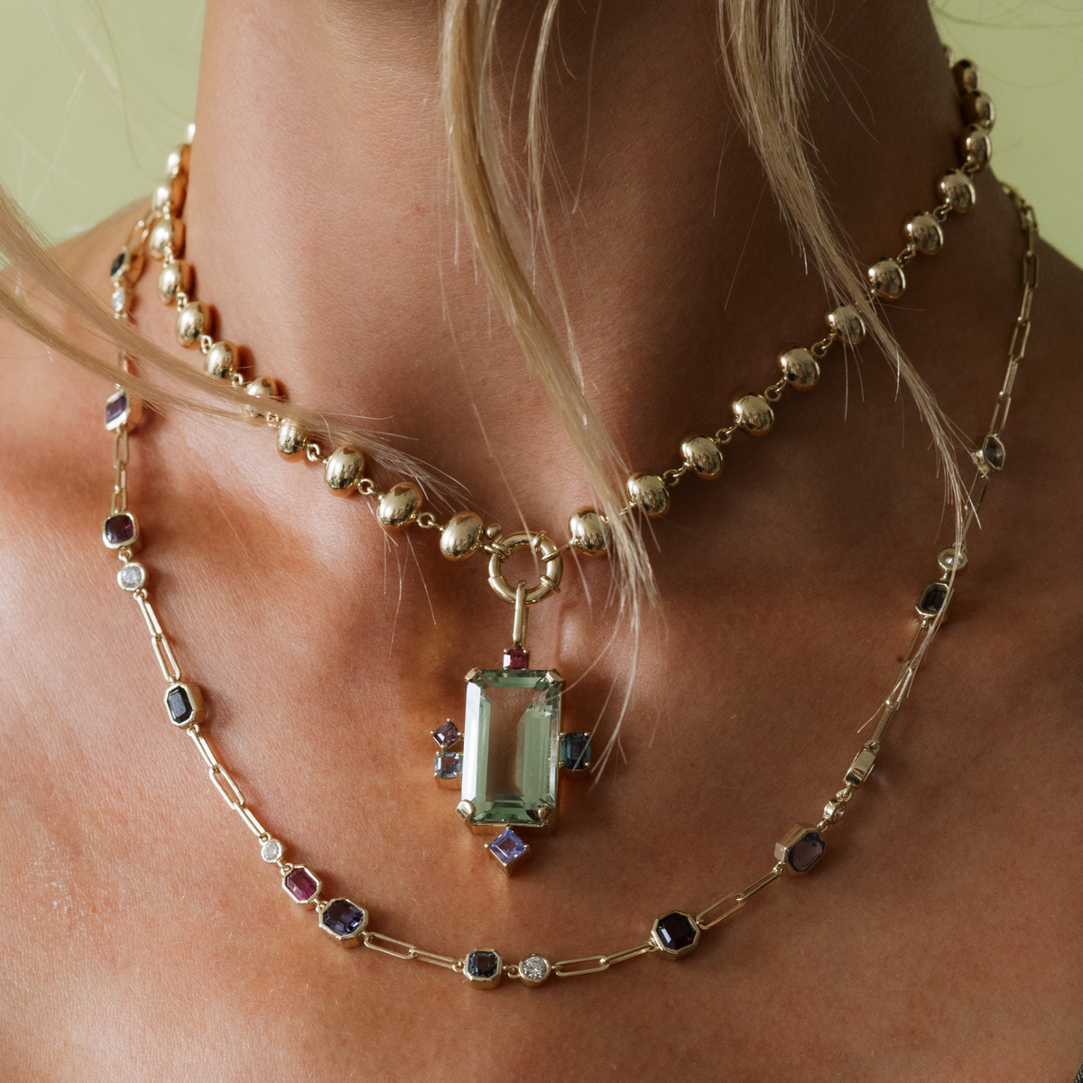 Spinel Stepping Stone Necklace