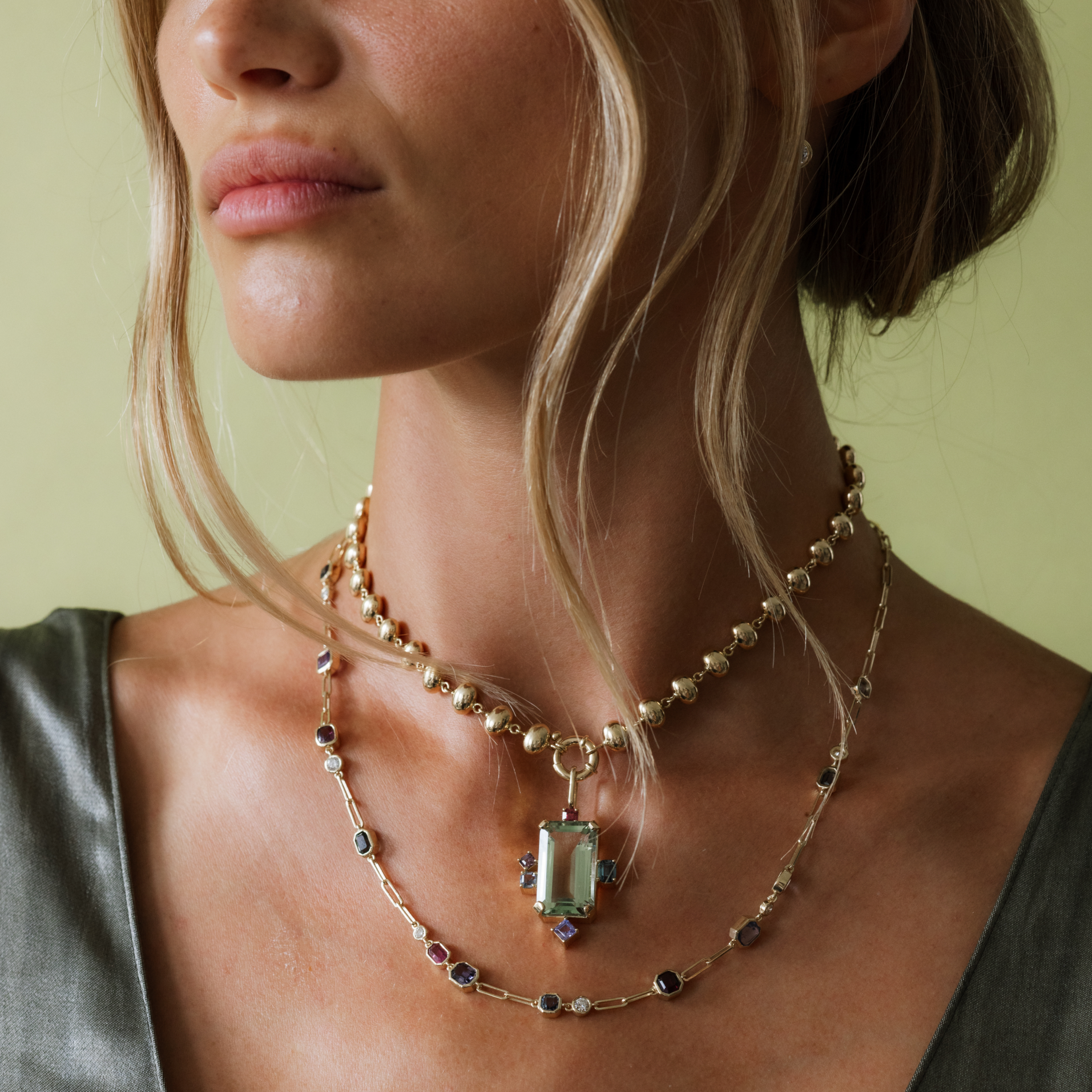 Spinel Stepping Stone Necklace
