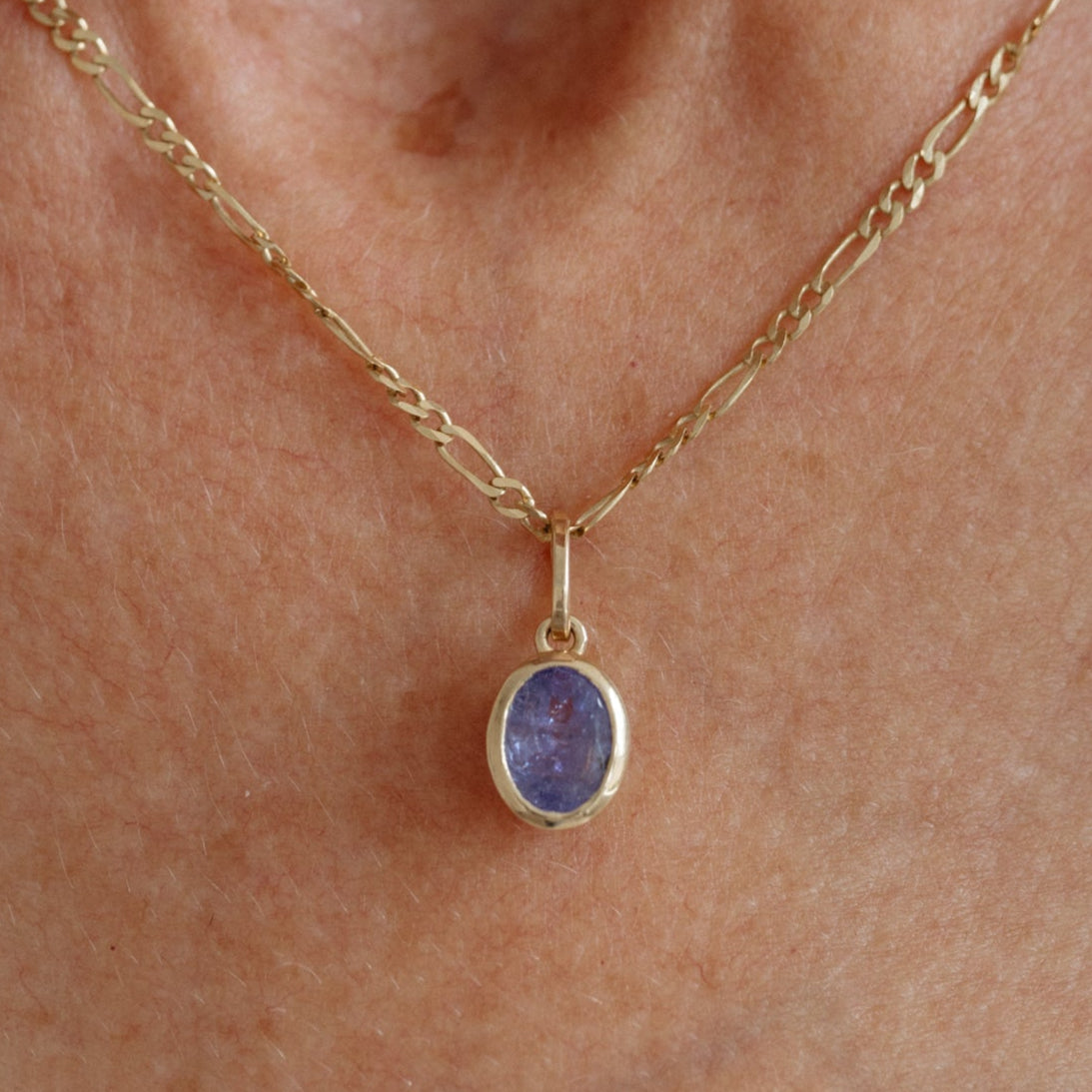Tanzanite Oval Charm