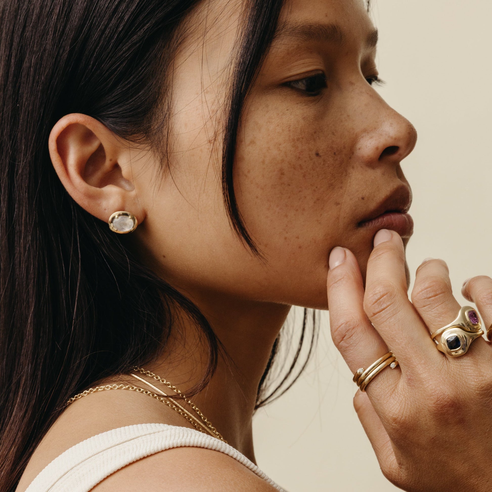 3.67tcw Moonstone Ripple Drop Earrings