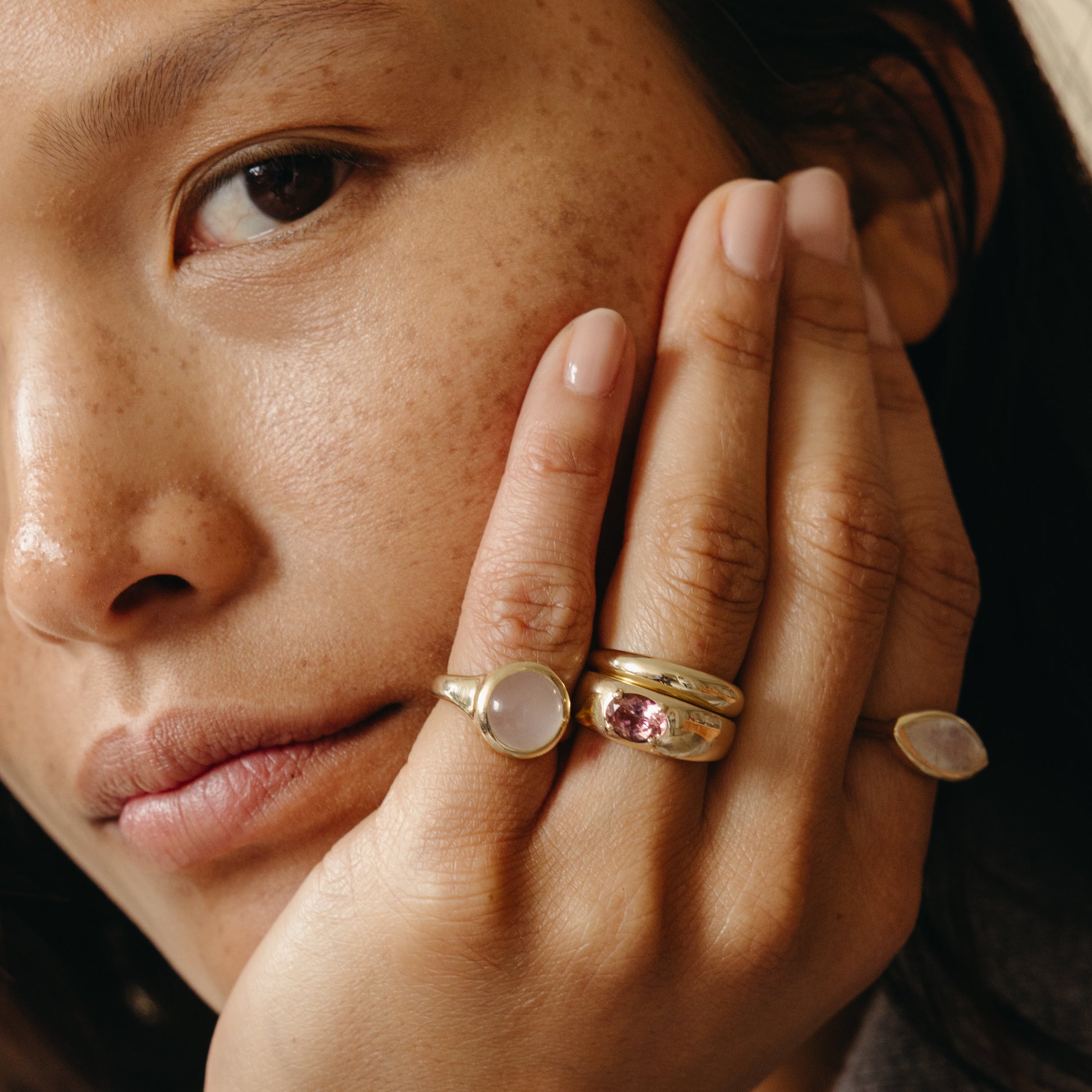 1.24 Pink Tourmaline Cloud Ring