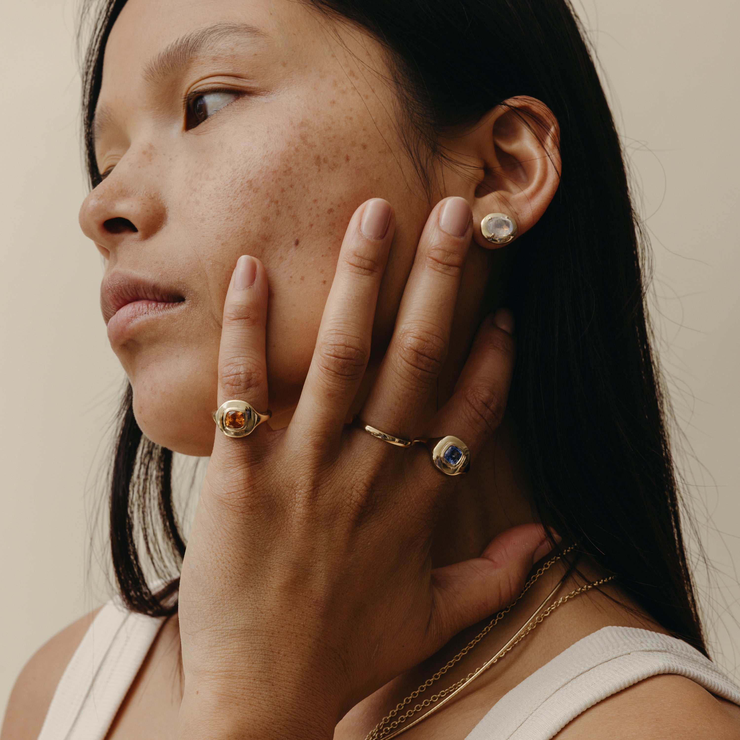 3.67tcw Moonstone Ripple Drop Earrings