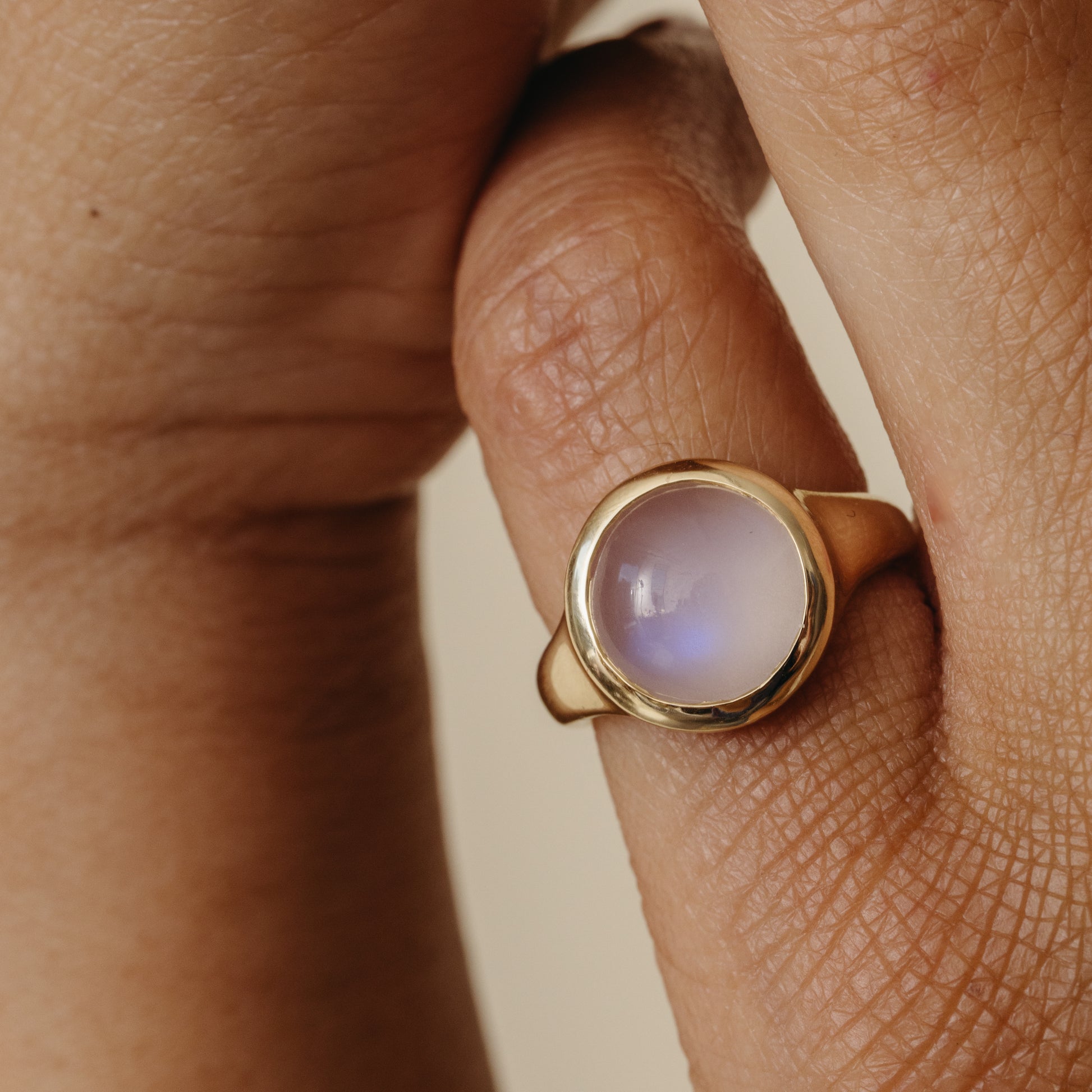 4.10ct Moonstone Signet Ring