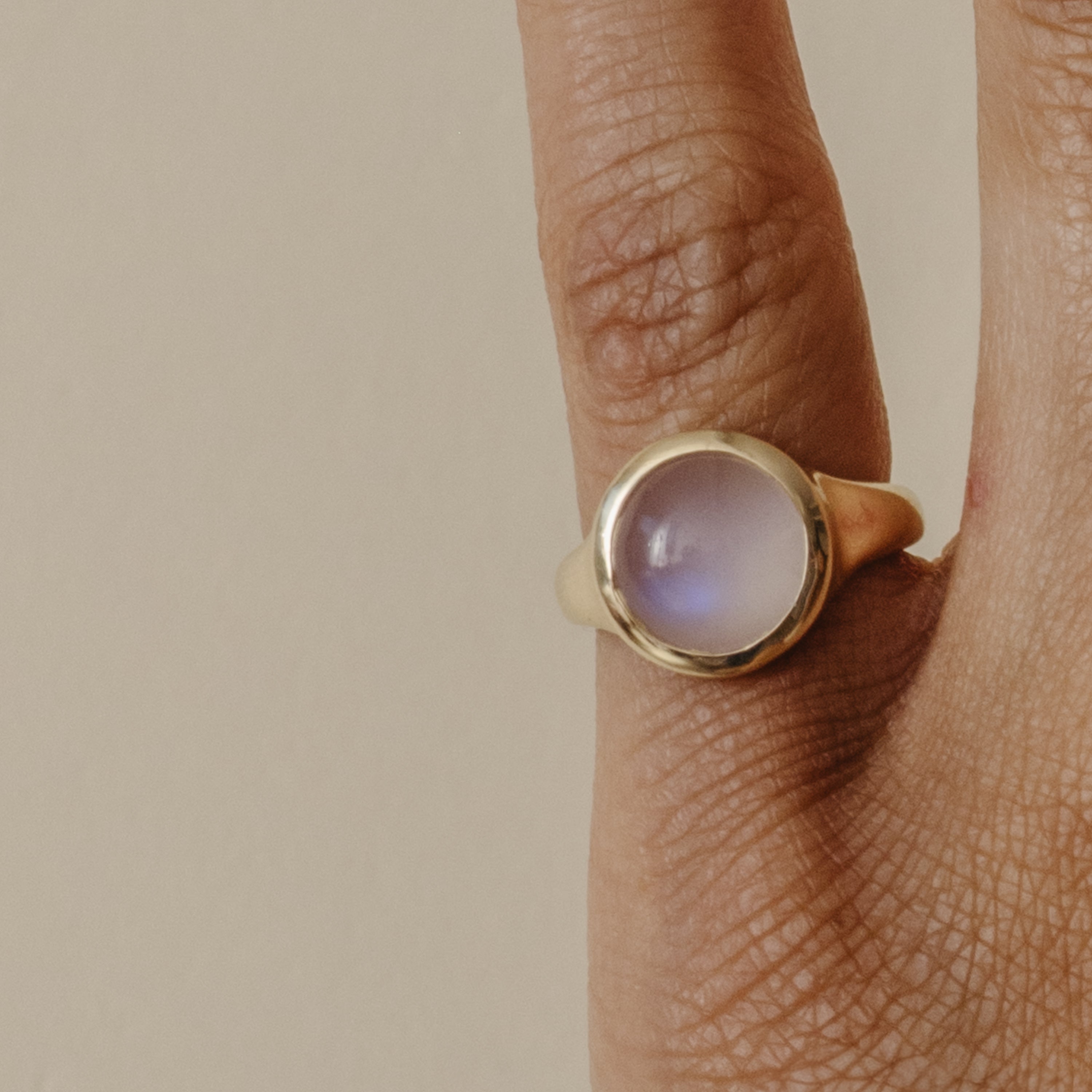 4.10ct Moonstone Signet Ring