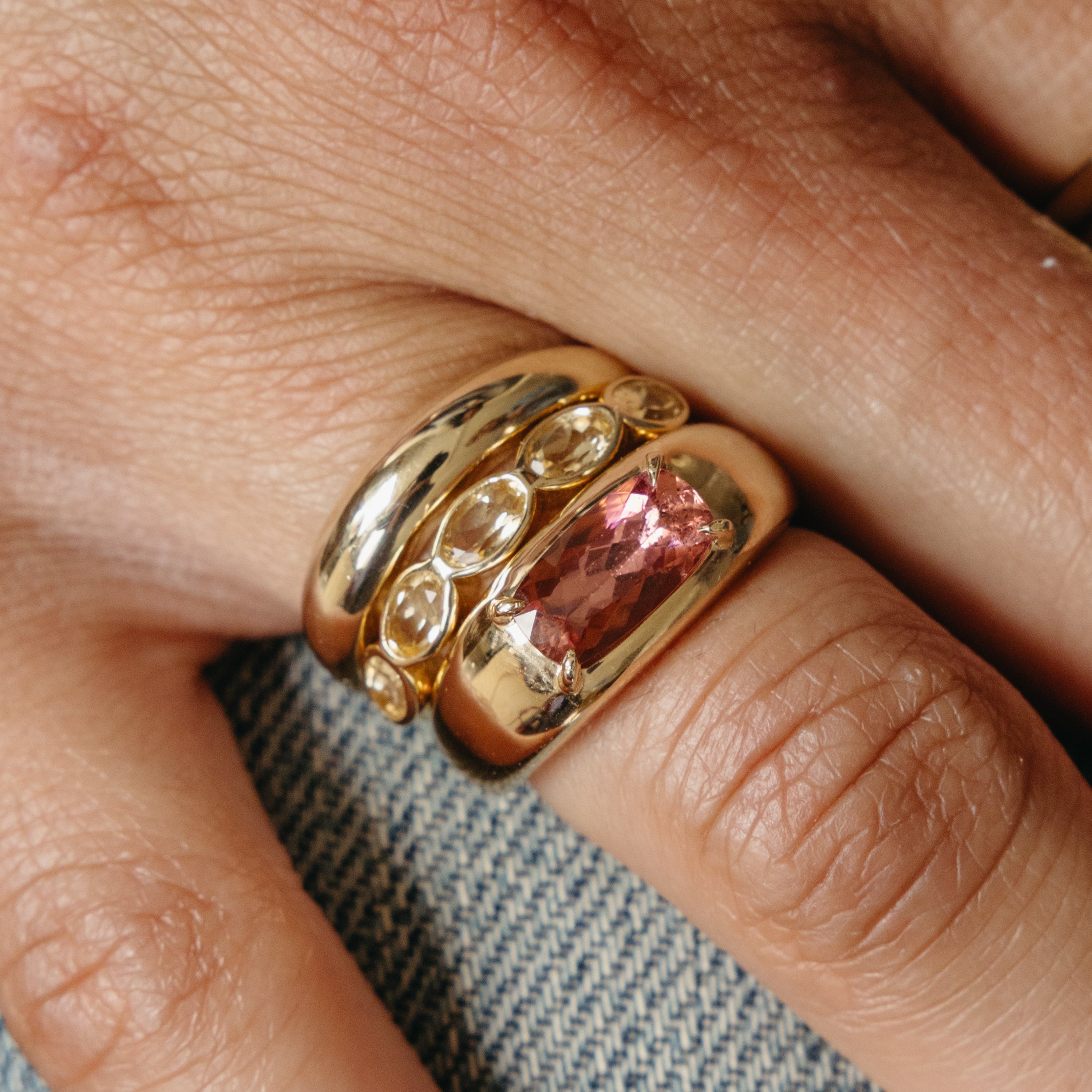 1.70ct Pink Tourmaline Cloud Ring