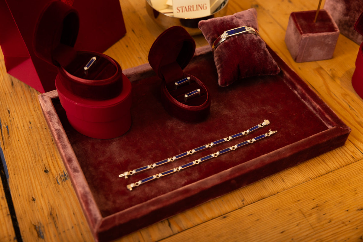Starling x Meredith Peck Blueprint Lapis Cuff