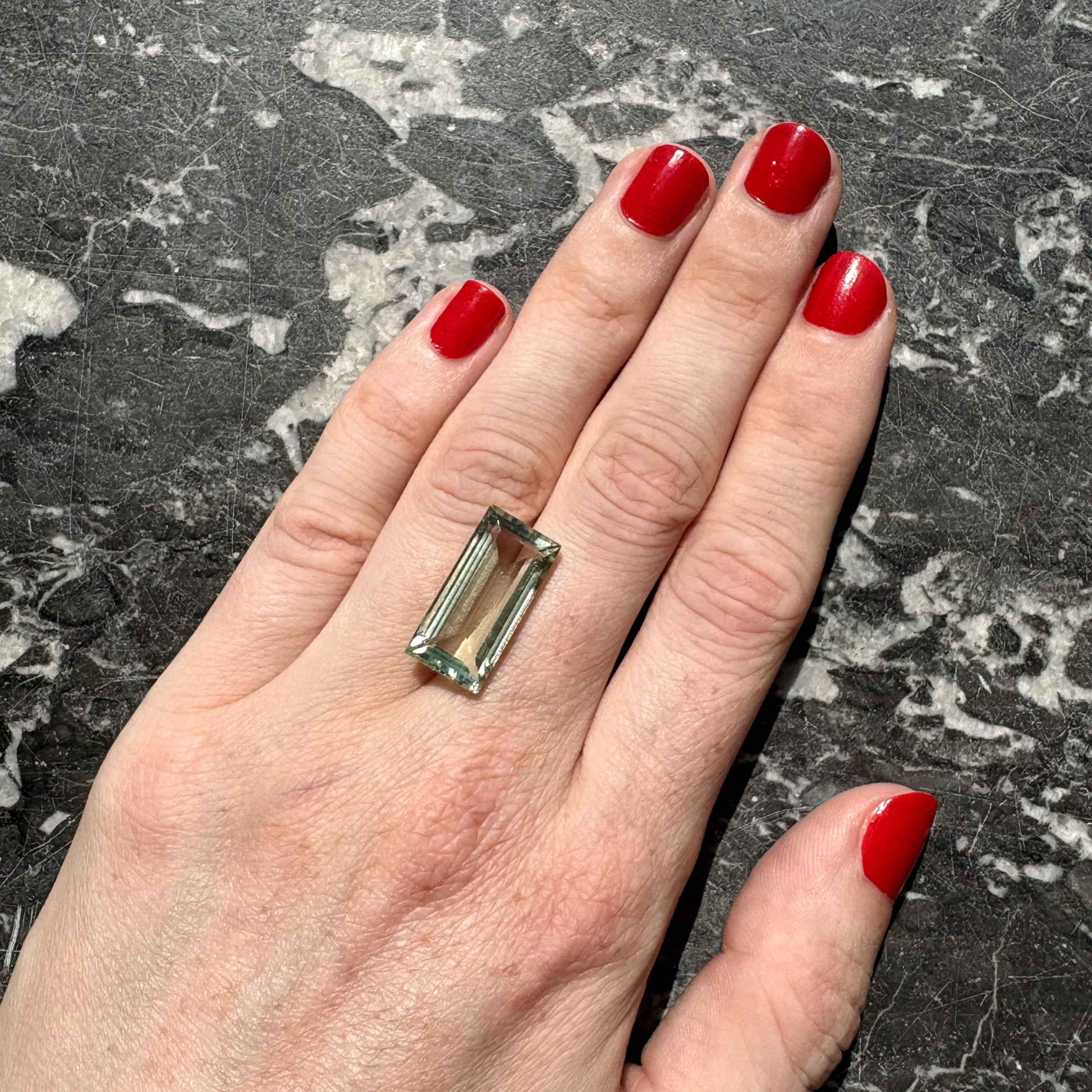 Bespoke 11.40ct Light Green Amethyst