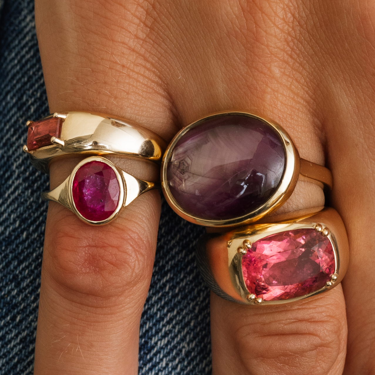 Ruby Frida Birthstone Ring