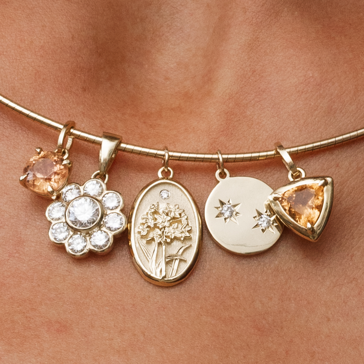 December Birth Flower Charm