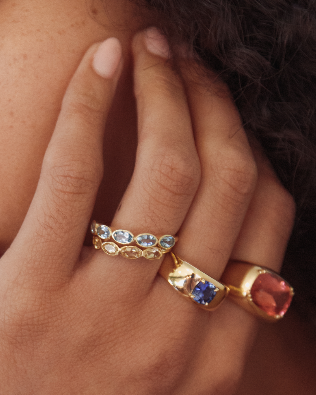 CITRINE OVAL BEZEL RING