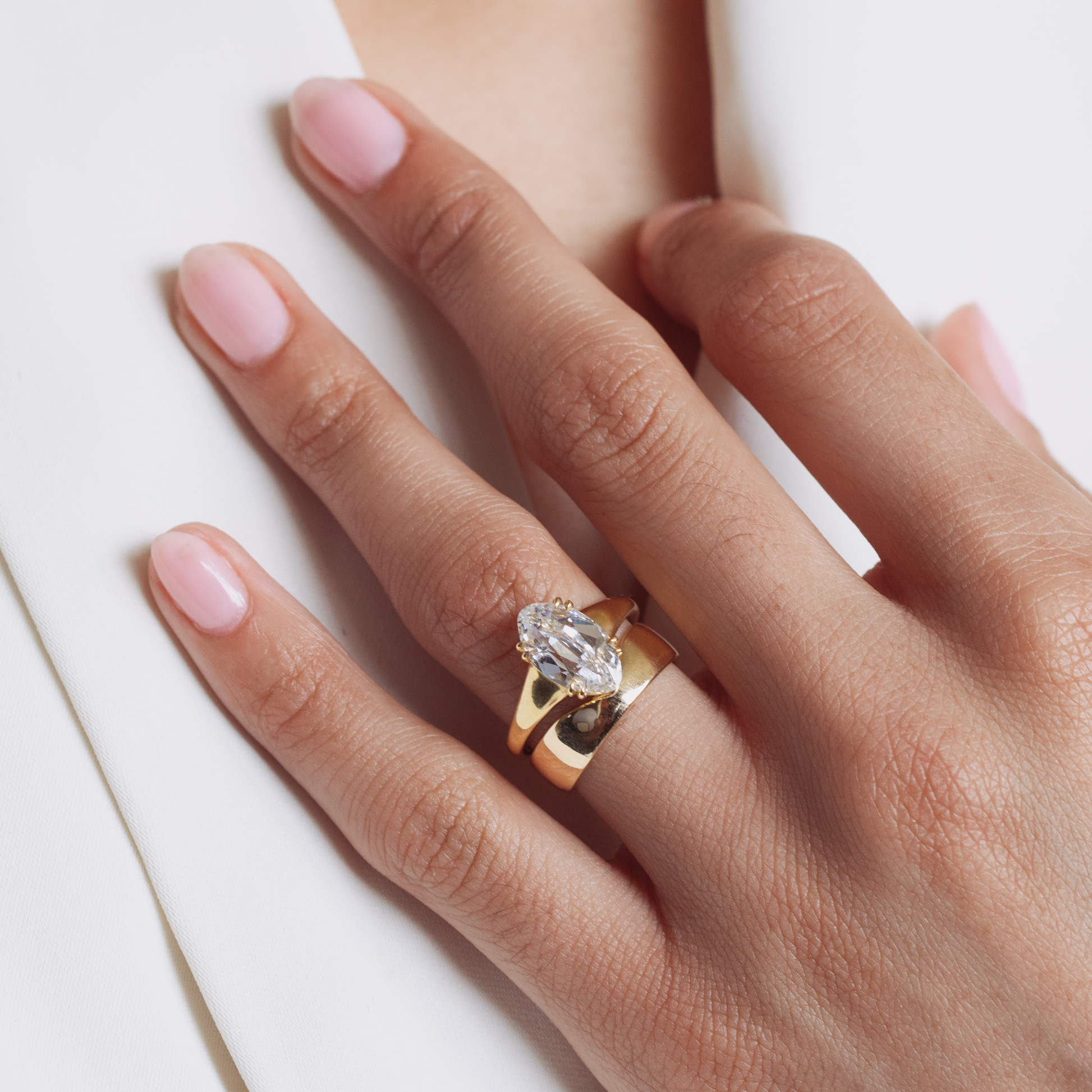 Classic Shadow Wedding Band