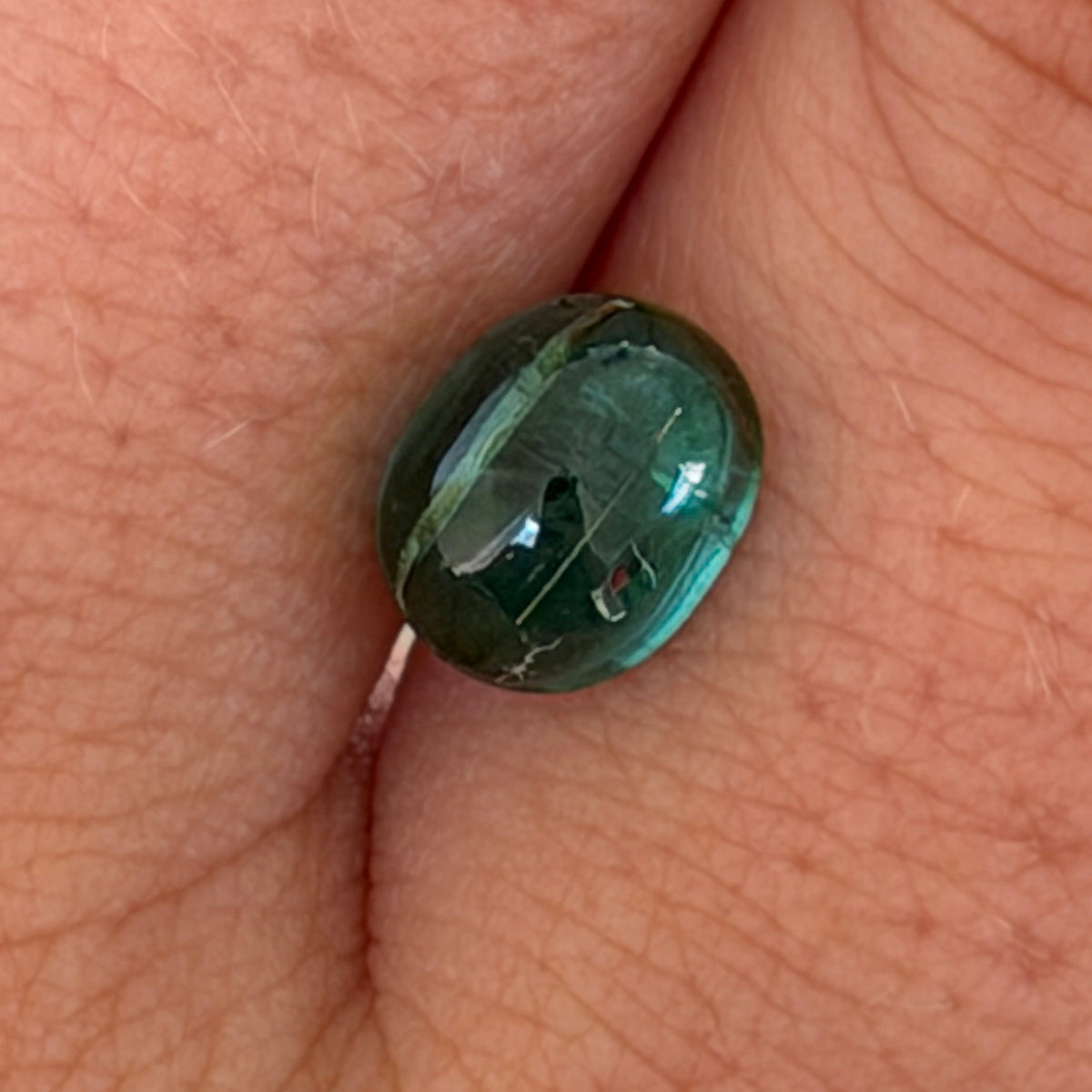 2.36ct Teal Green Tourmaline Cabochon