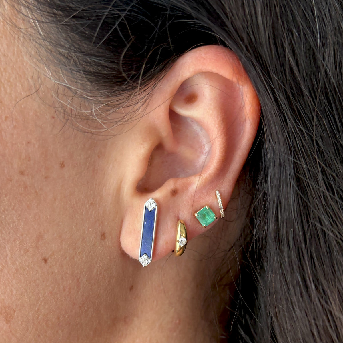 Starling x Meredith Peck Blueprint Lapis Earrings