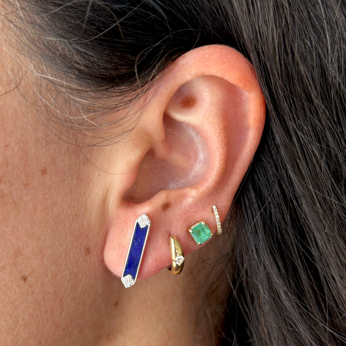Starling x Meredith Peck Blueprint Lapis Earrings