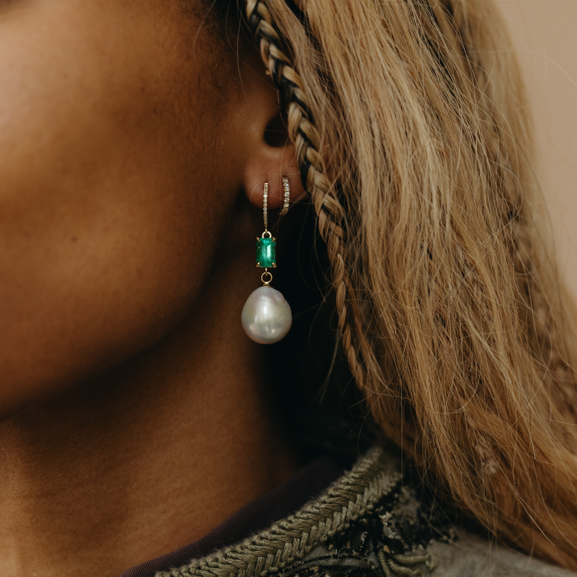 Emerald Pearl Drops