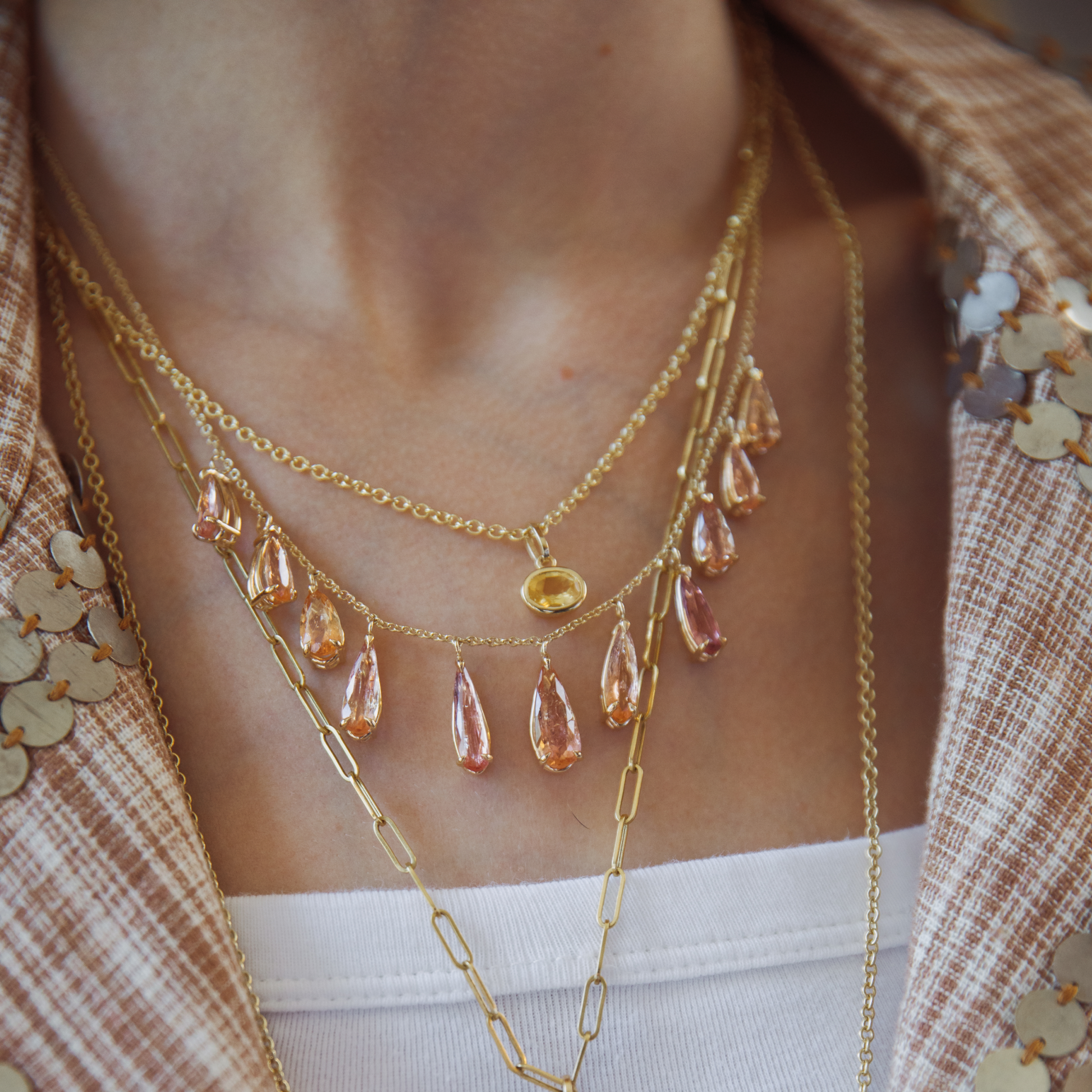 Imperial Topaz Necklace