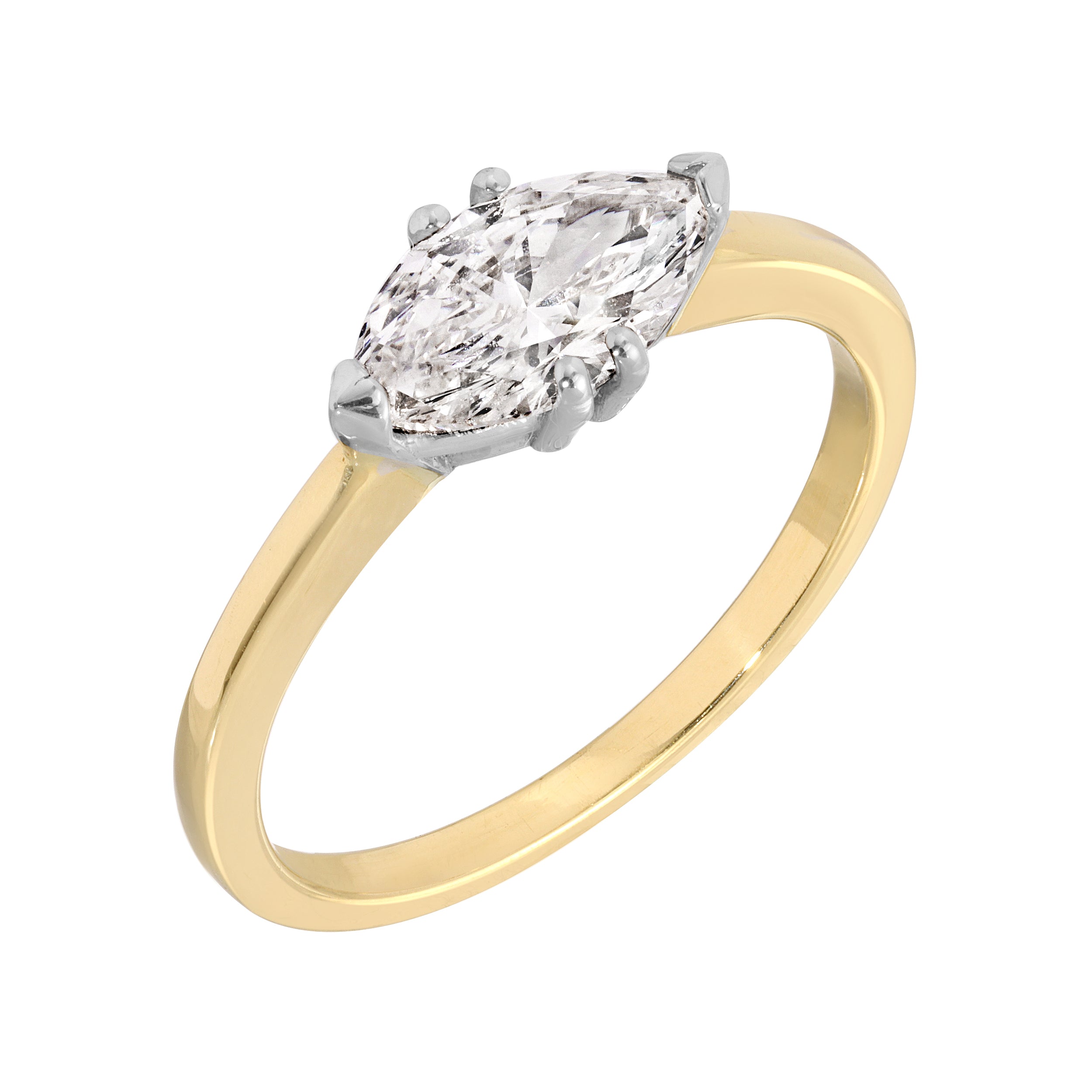 MARQUISE LAB DIAMOND RING