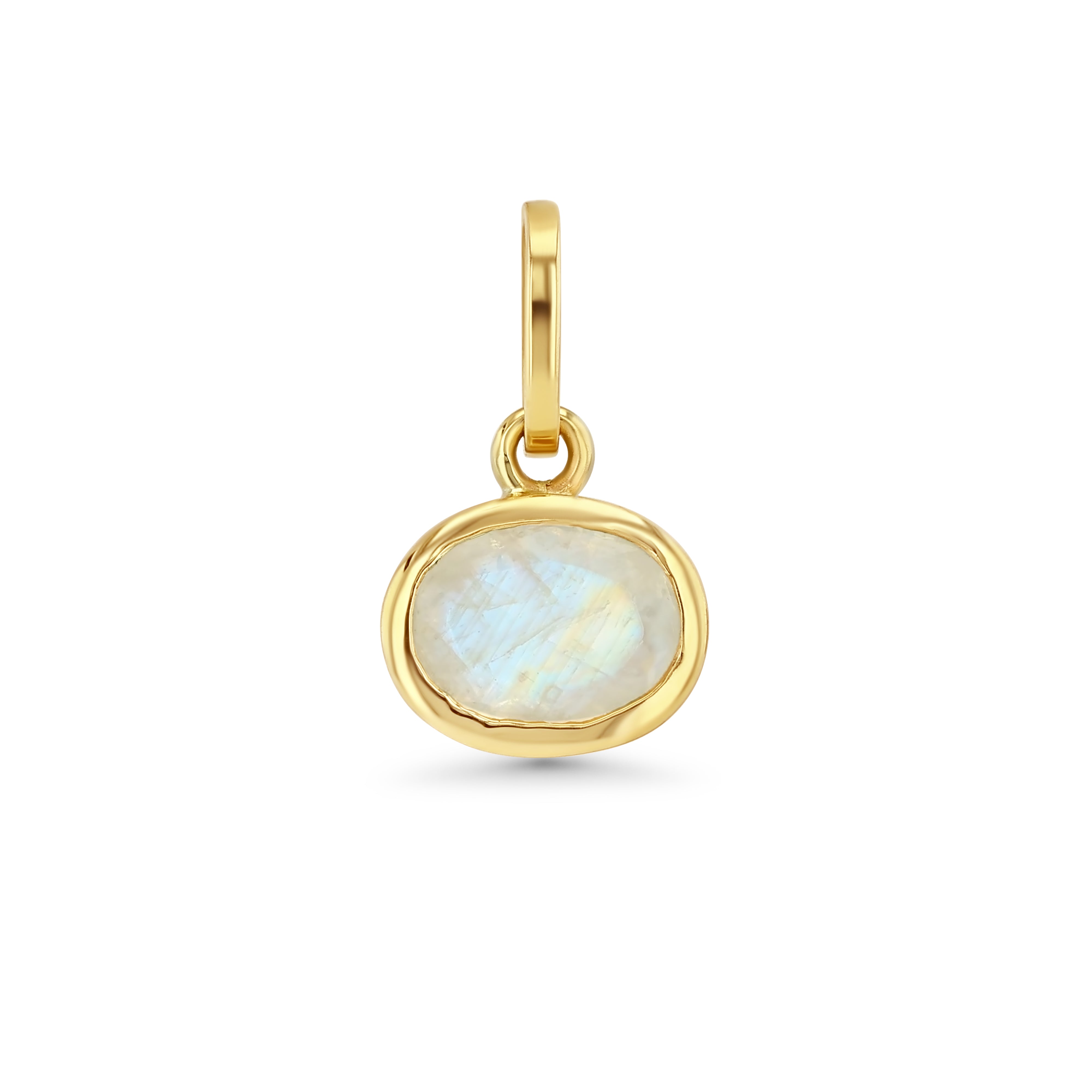 MOONSTONE OVAL BIRTHSTONE CHARM