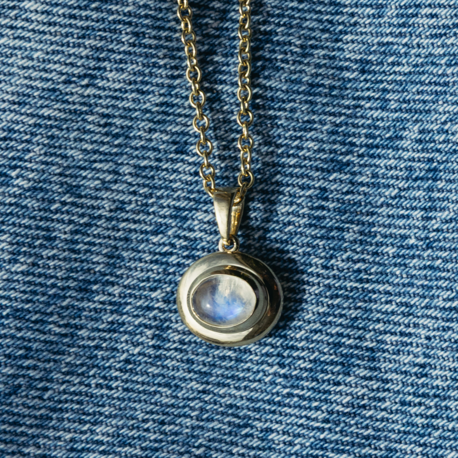 Moonstone Ripple Charm