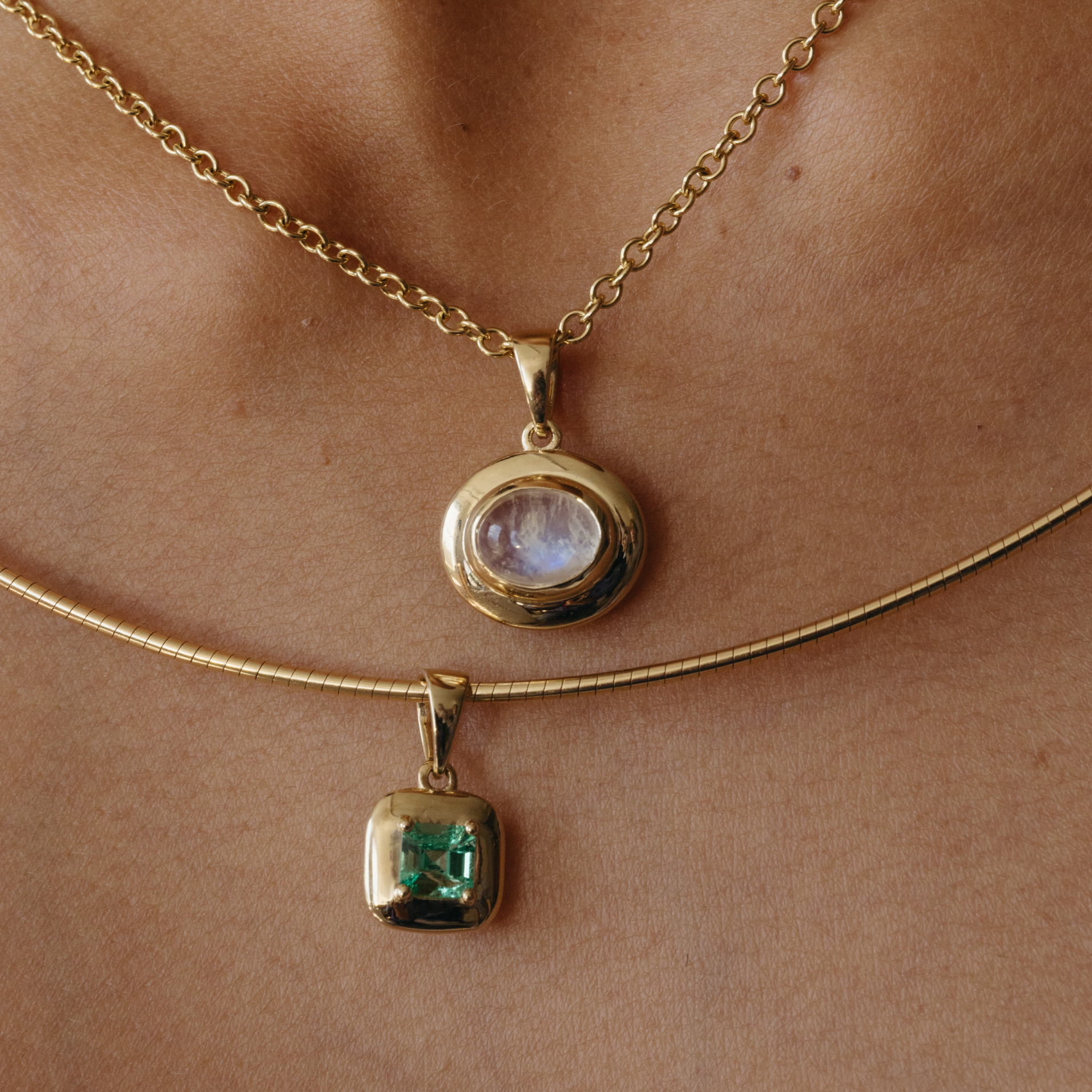 Moonstone Ripple Charm