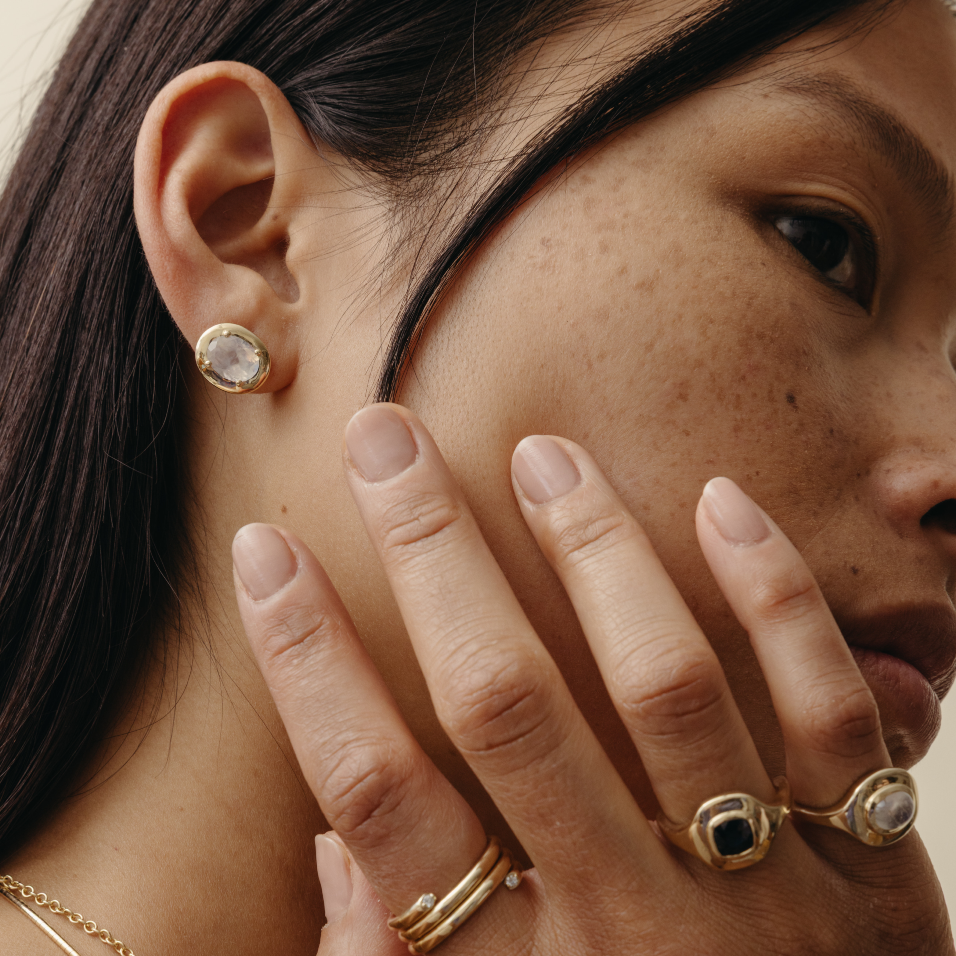 3.67tcw Moonstone Ripple Drop Earrings