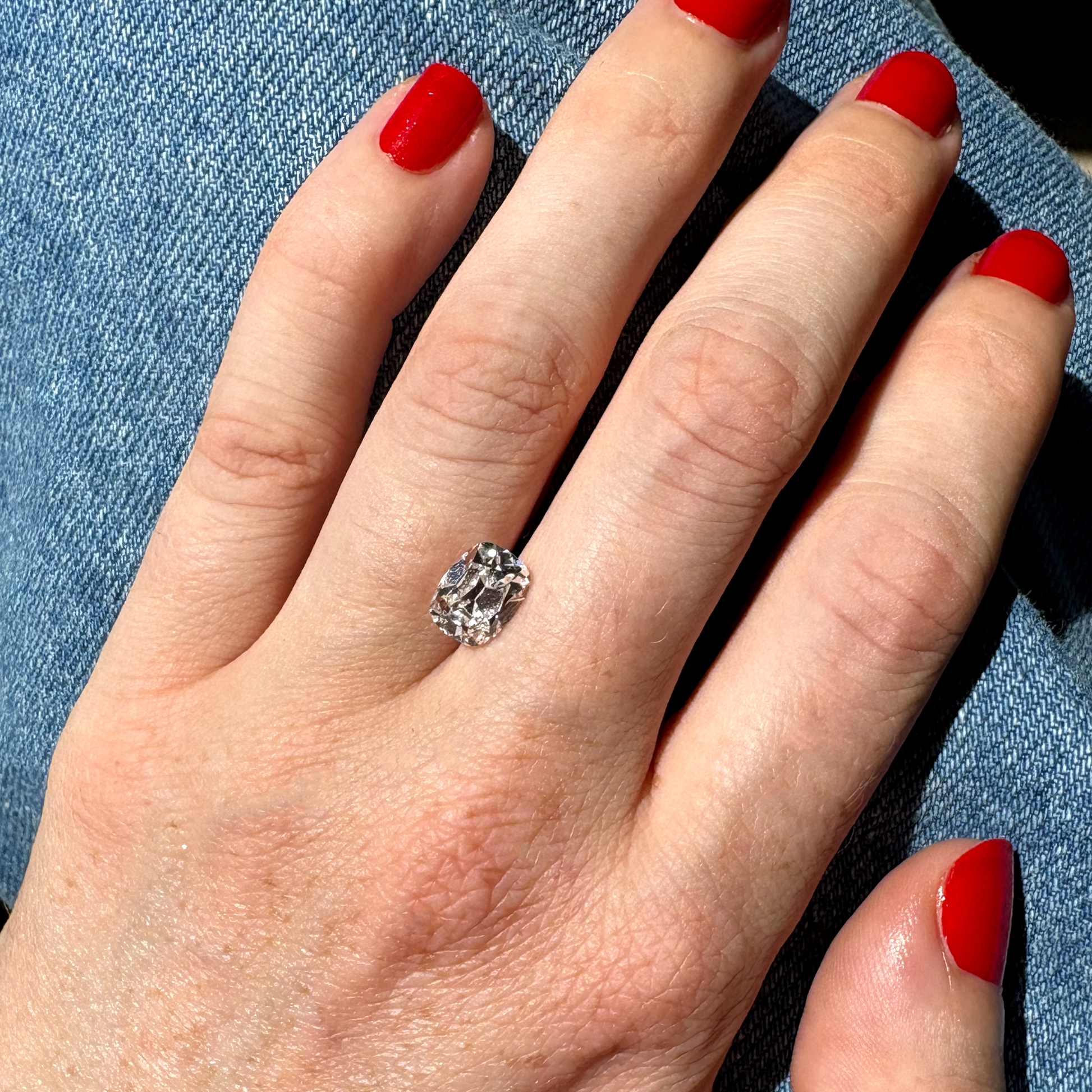 Bespoke 2.18ct Old Mine Cut Lab Diamond