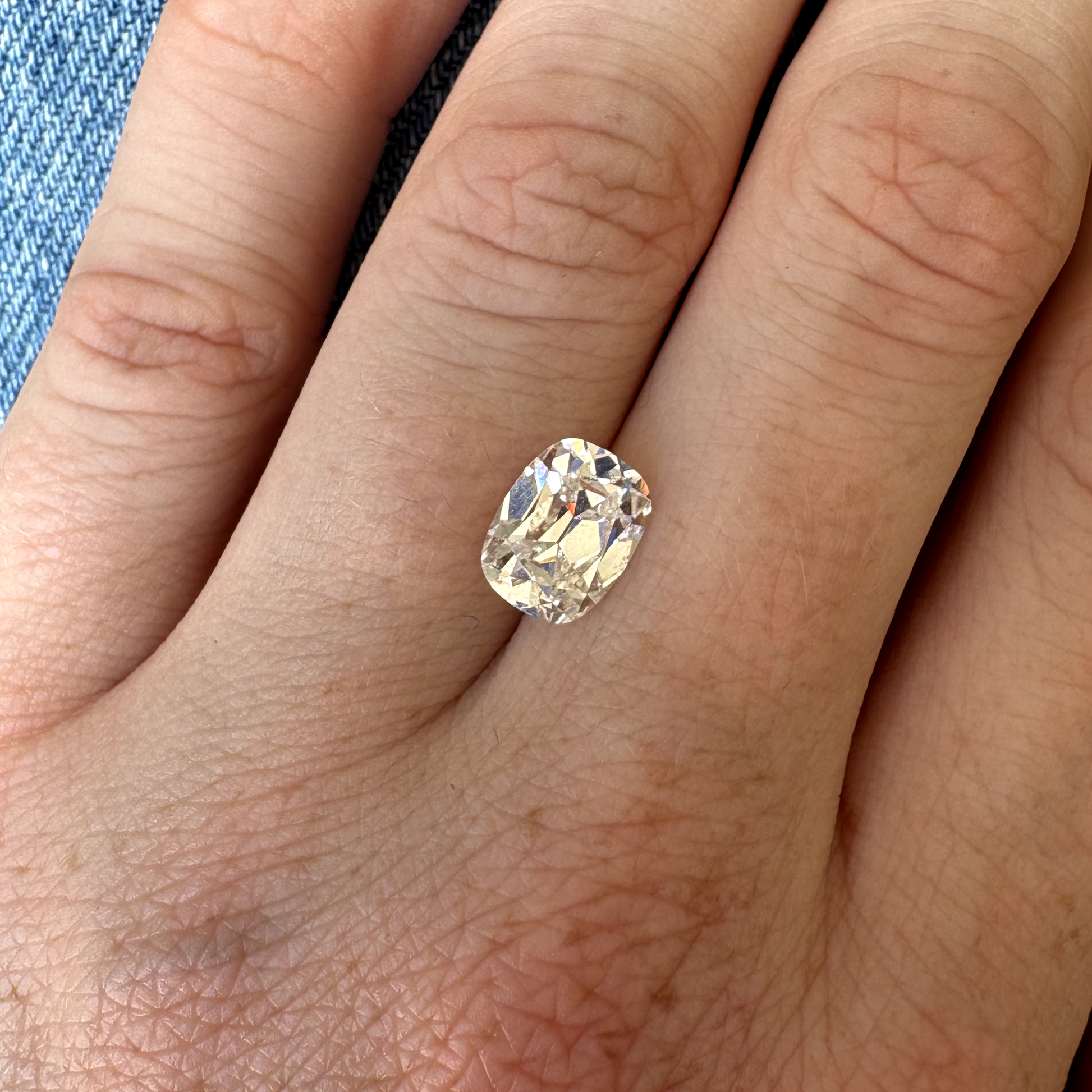 Bespoke 2.18ct Old Mine Cut Lab Diamond
