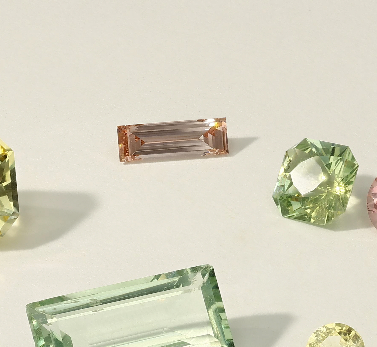 Bespoke 1.33ct Intense Orangy Pink Step Cut Lab Diamond
