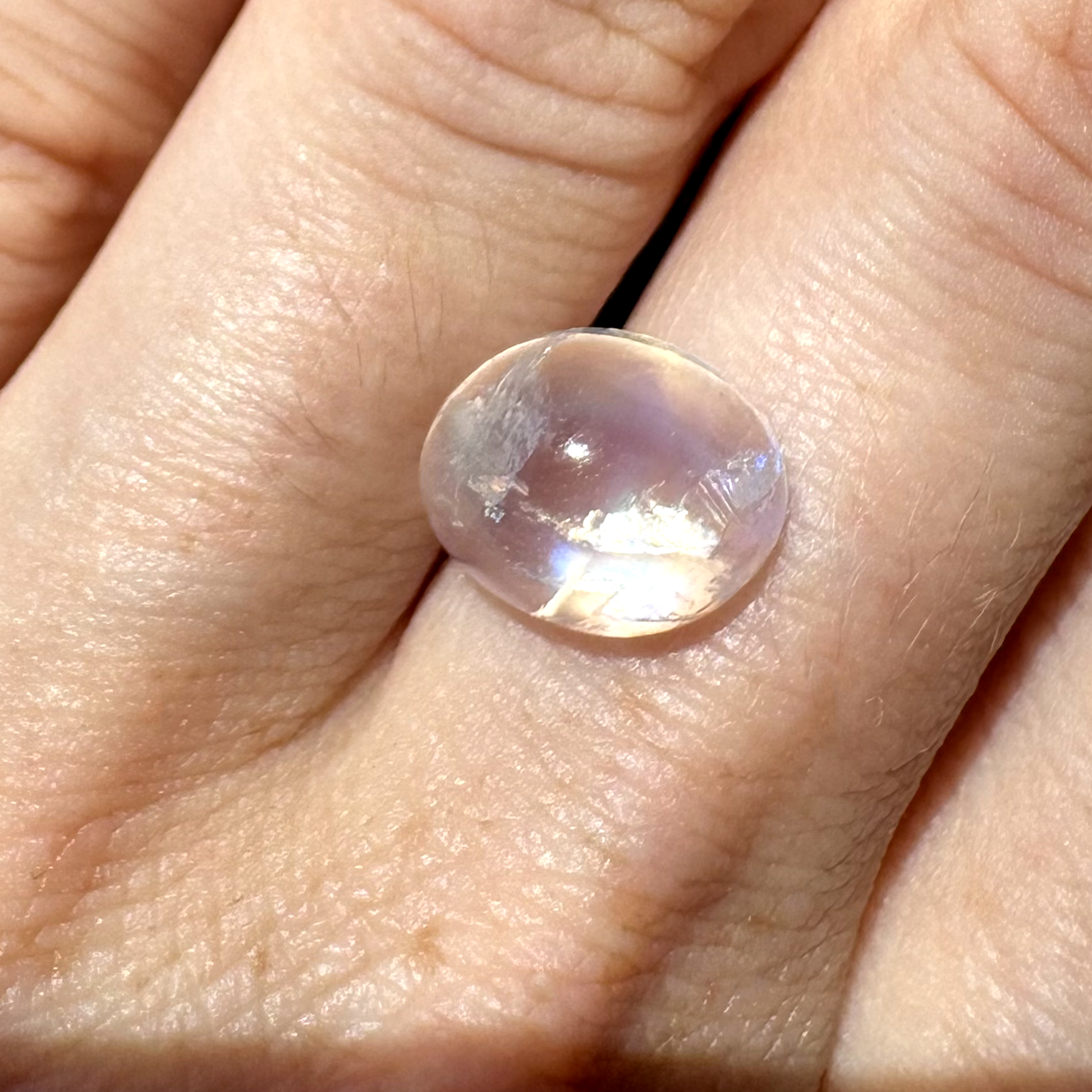 Bespoke 3.67ct Oval Moonstone Cabochon