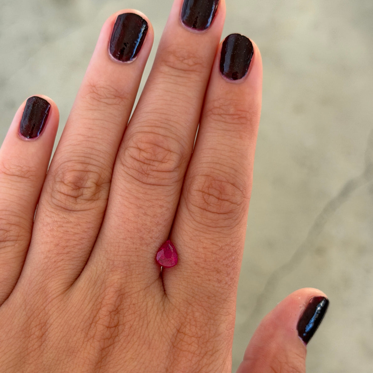 1.37ct Pear Ruby
