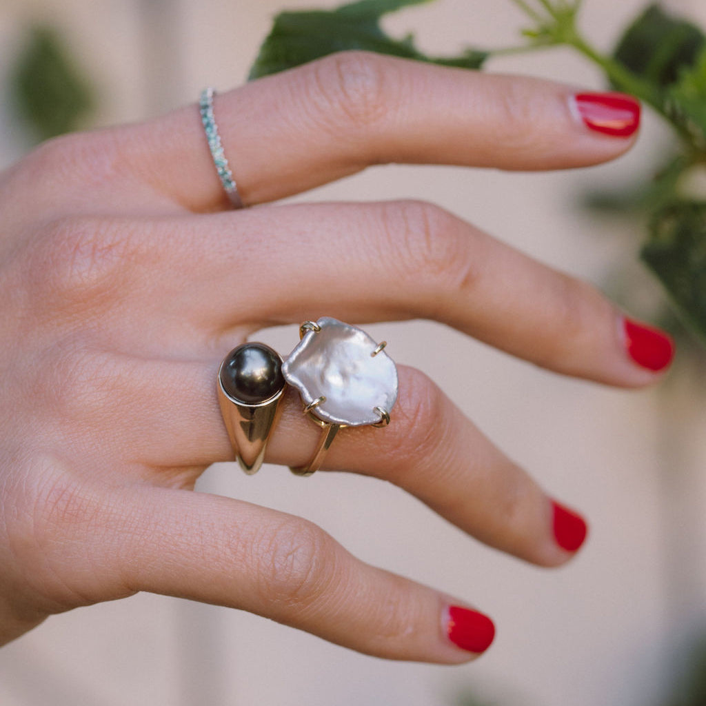 PEARL JOSEPHINE BIRTHSTONE RING