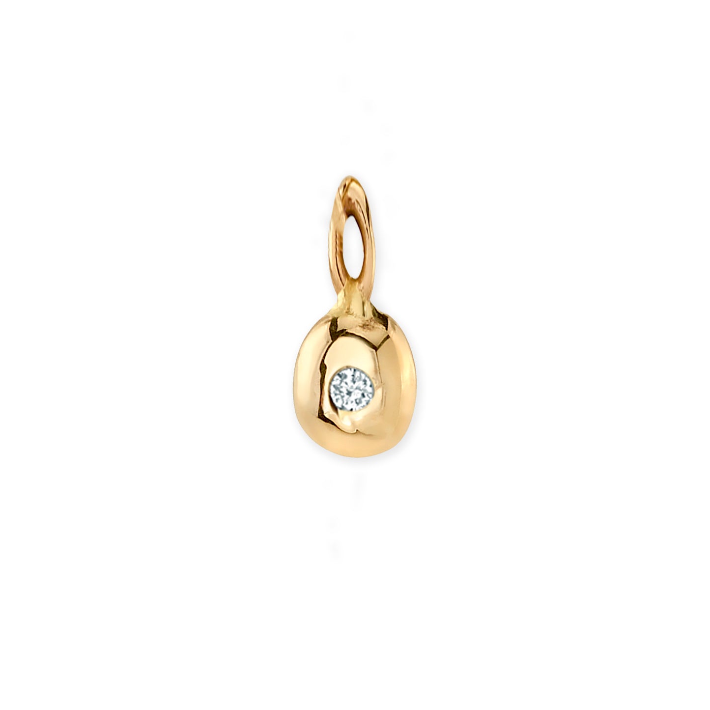 Diamond Pebble Charm